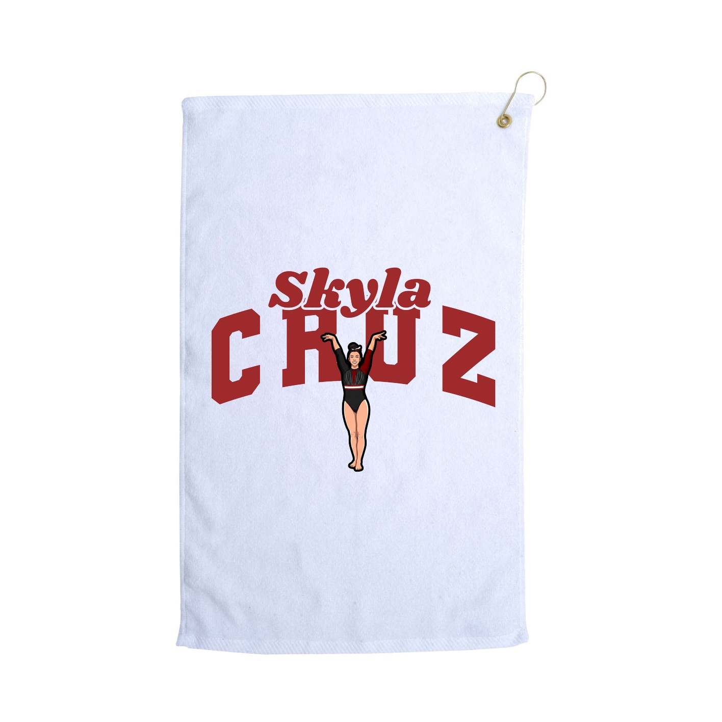 Golf Towel — Signature Arch in White