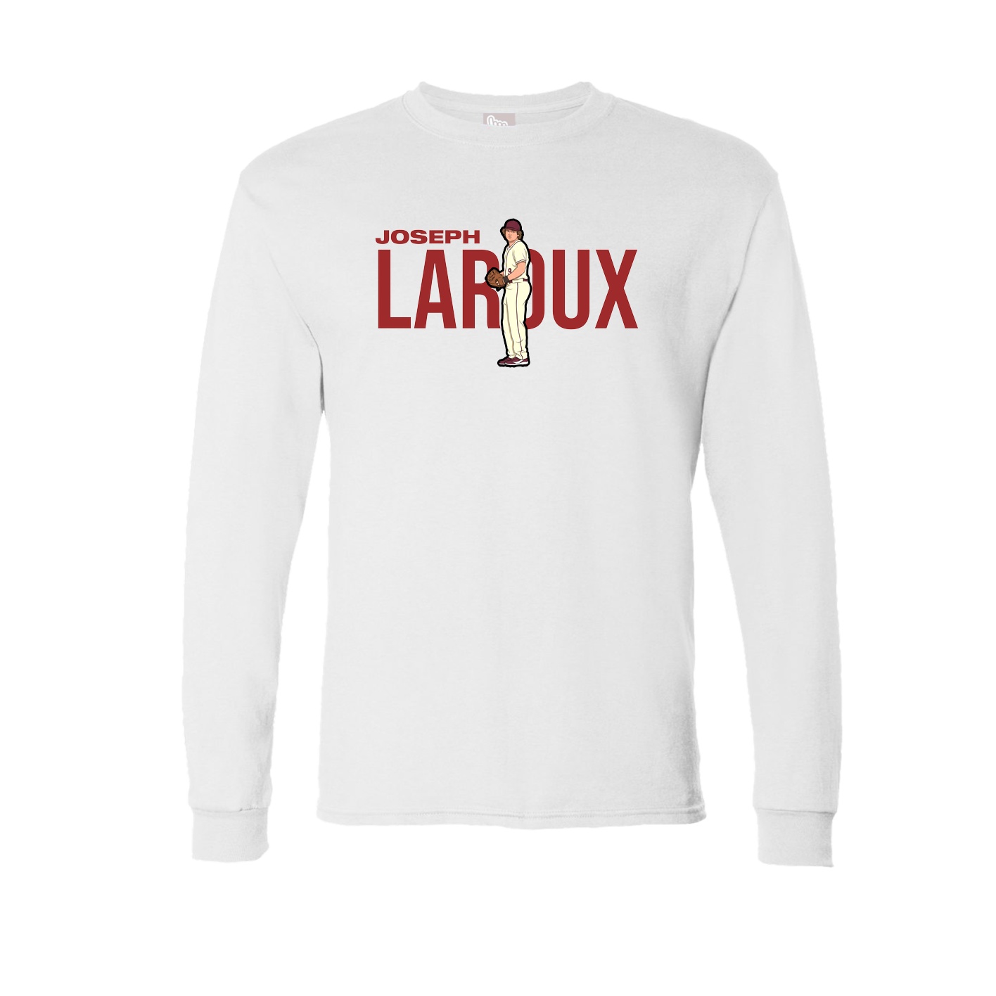 Long Sleeve Tee — Player Name in White