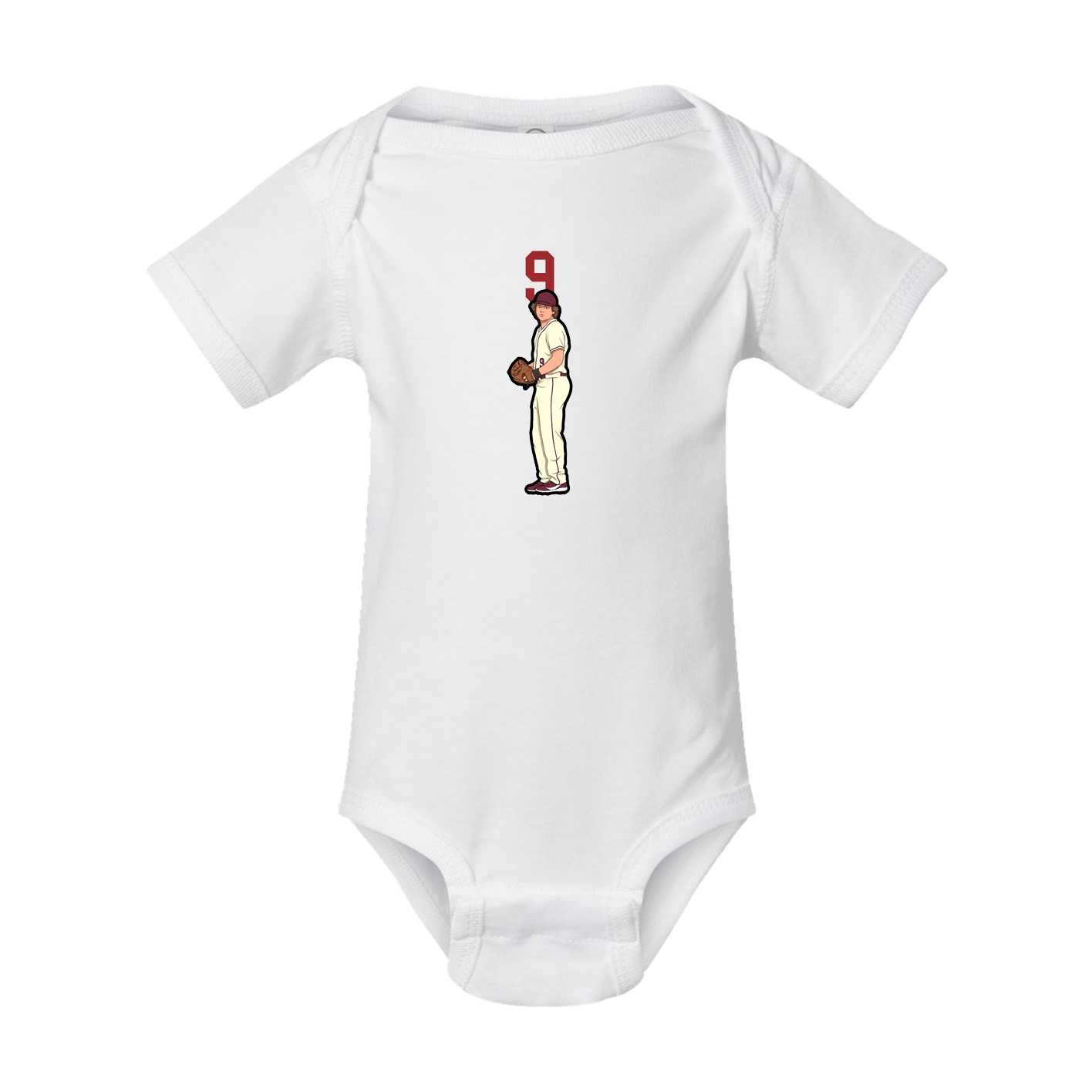 Baby Onesie — Number Top in White