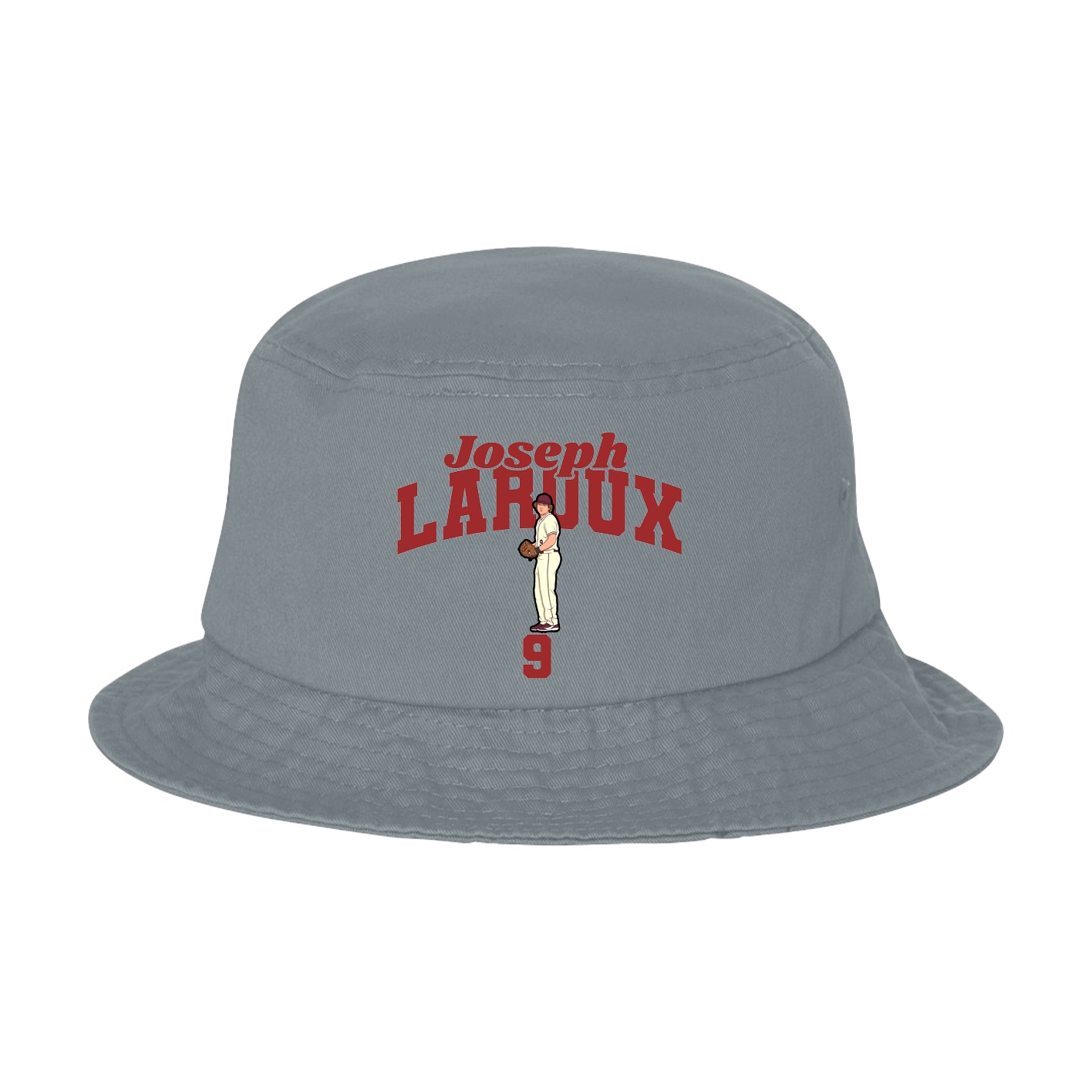Bucket Cap — Signature Arch in Grey
