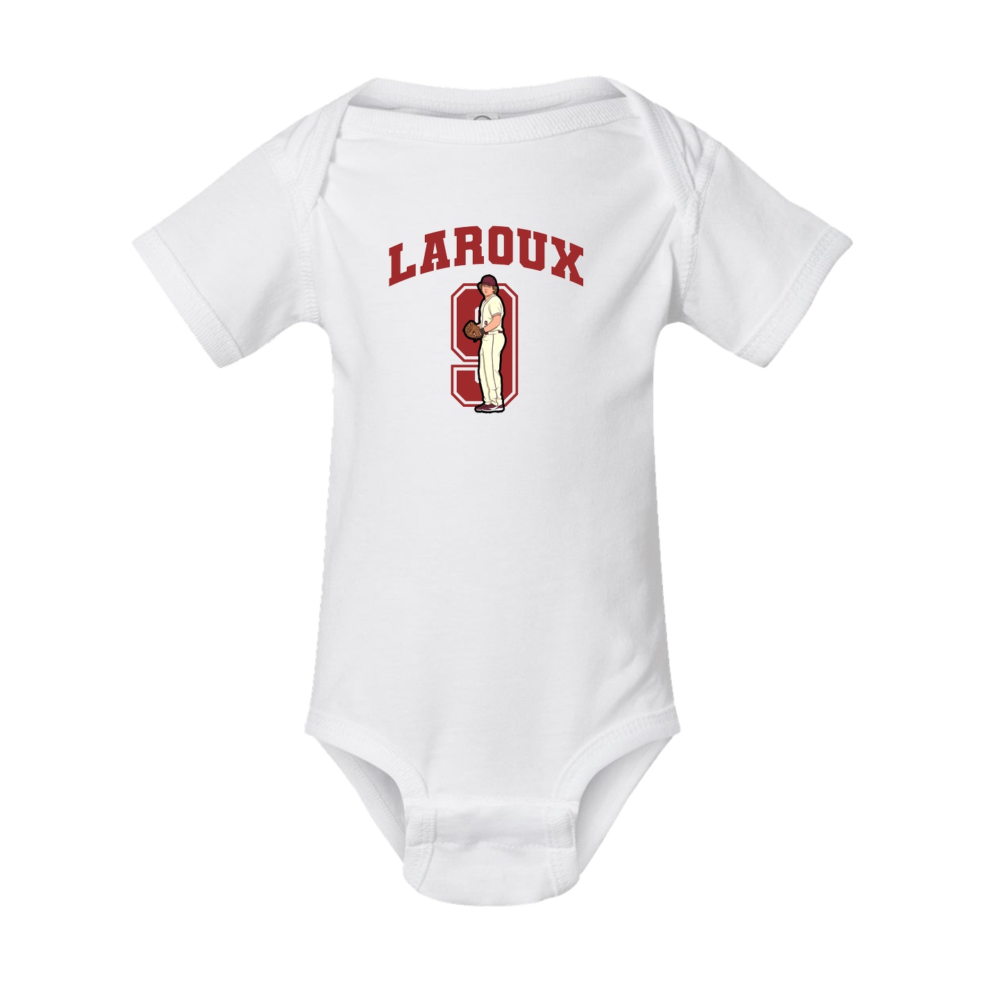 Baby Onesie — Number in White