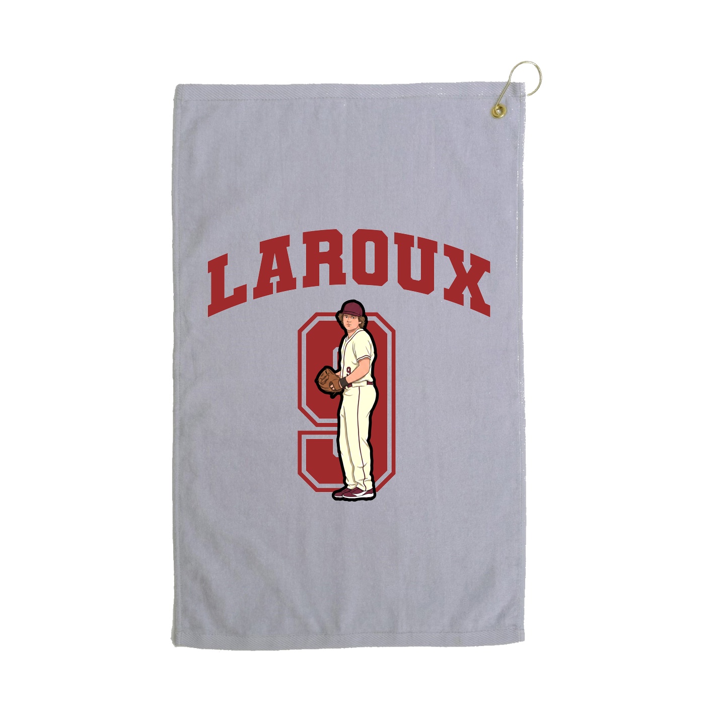 Golf Towel — Number in Grey