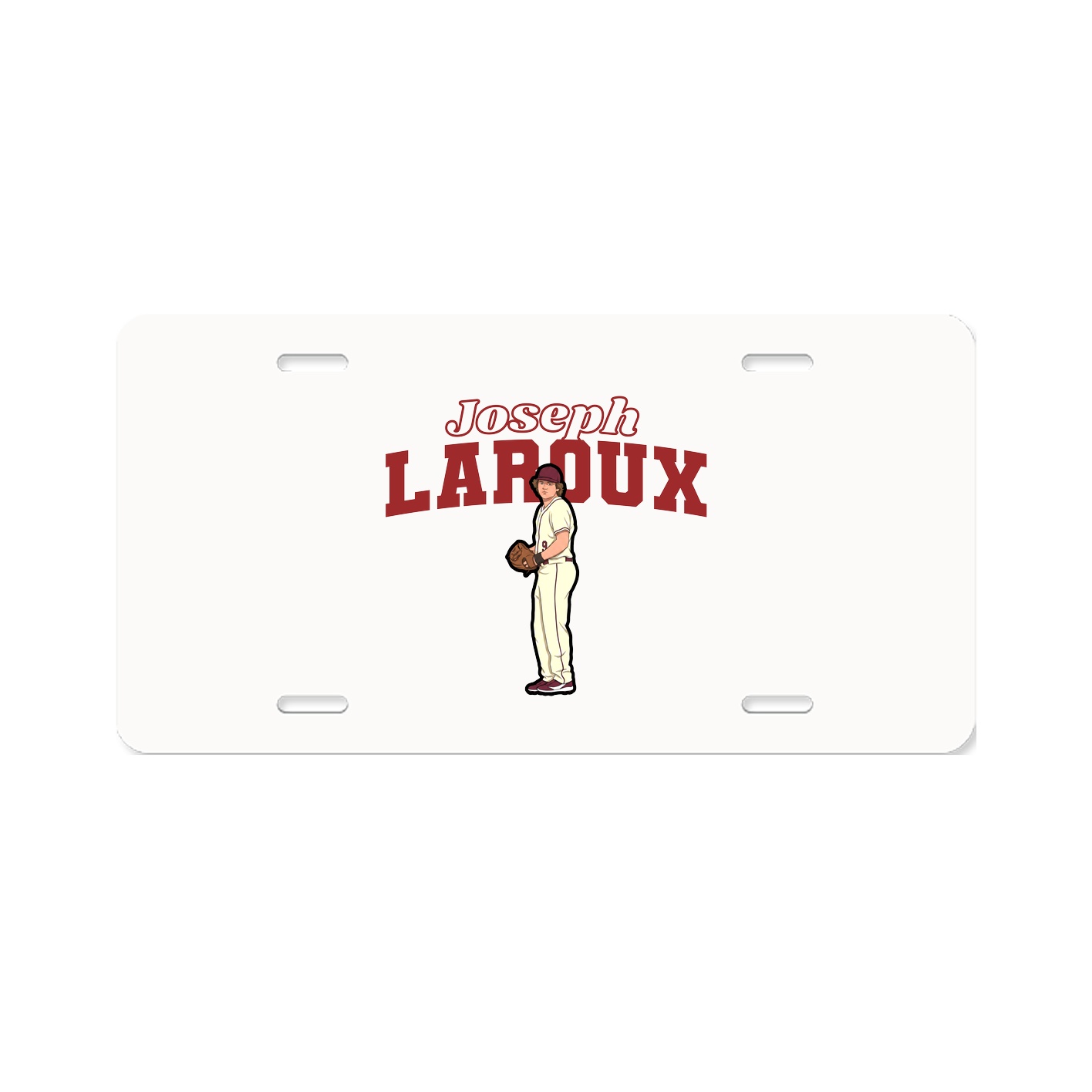 License Plate — Name Arch in Classic