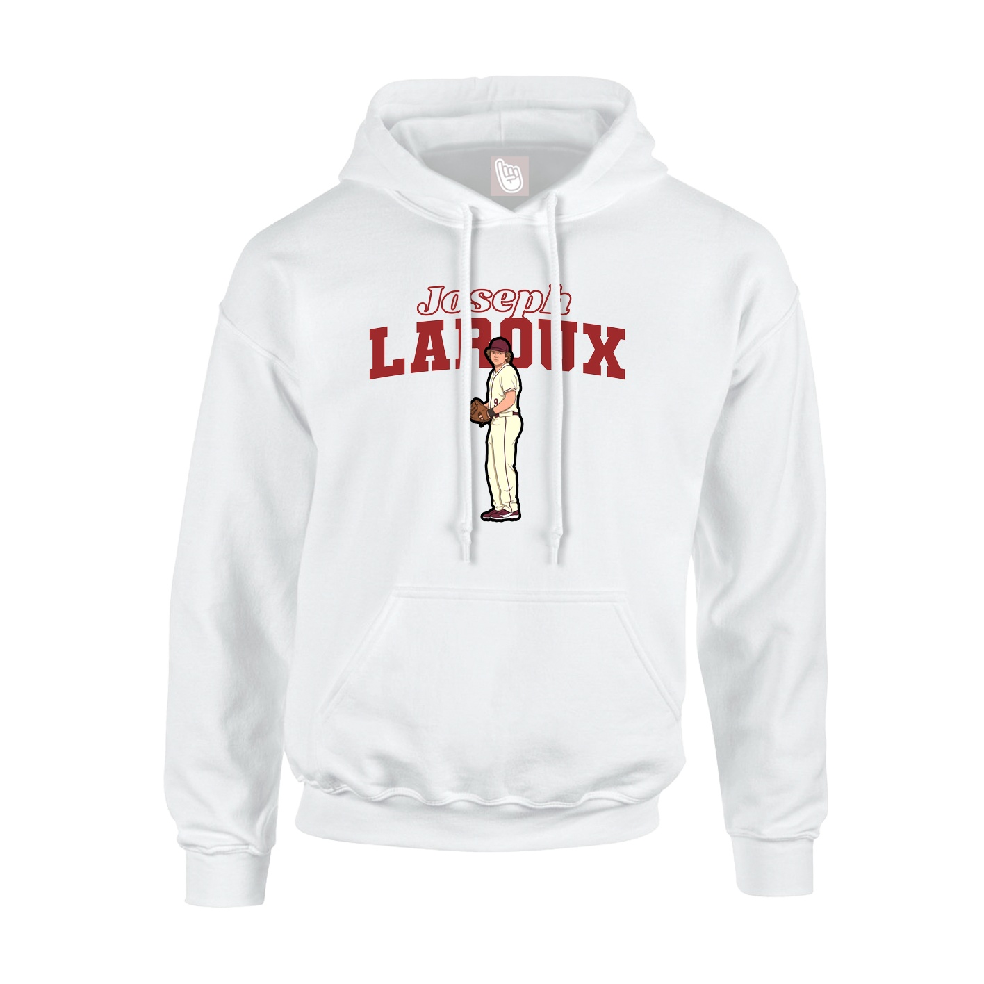 Hoodie — Name Arch in White