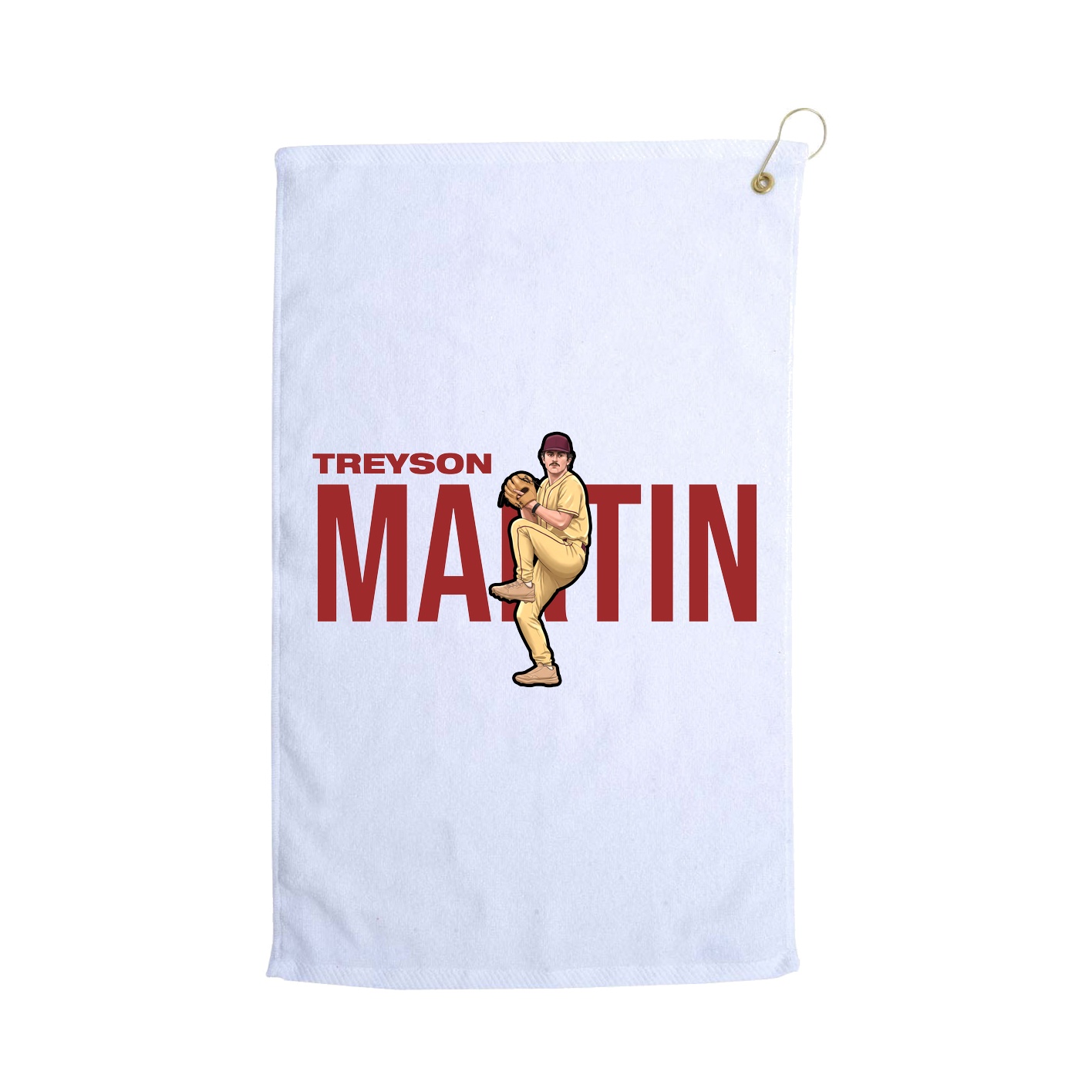 Golf Towel — Player Name in White