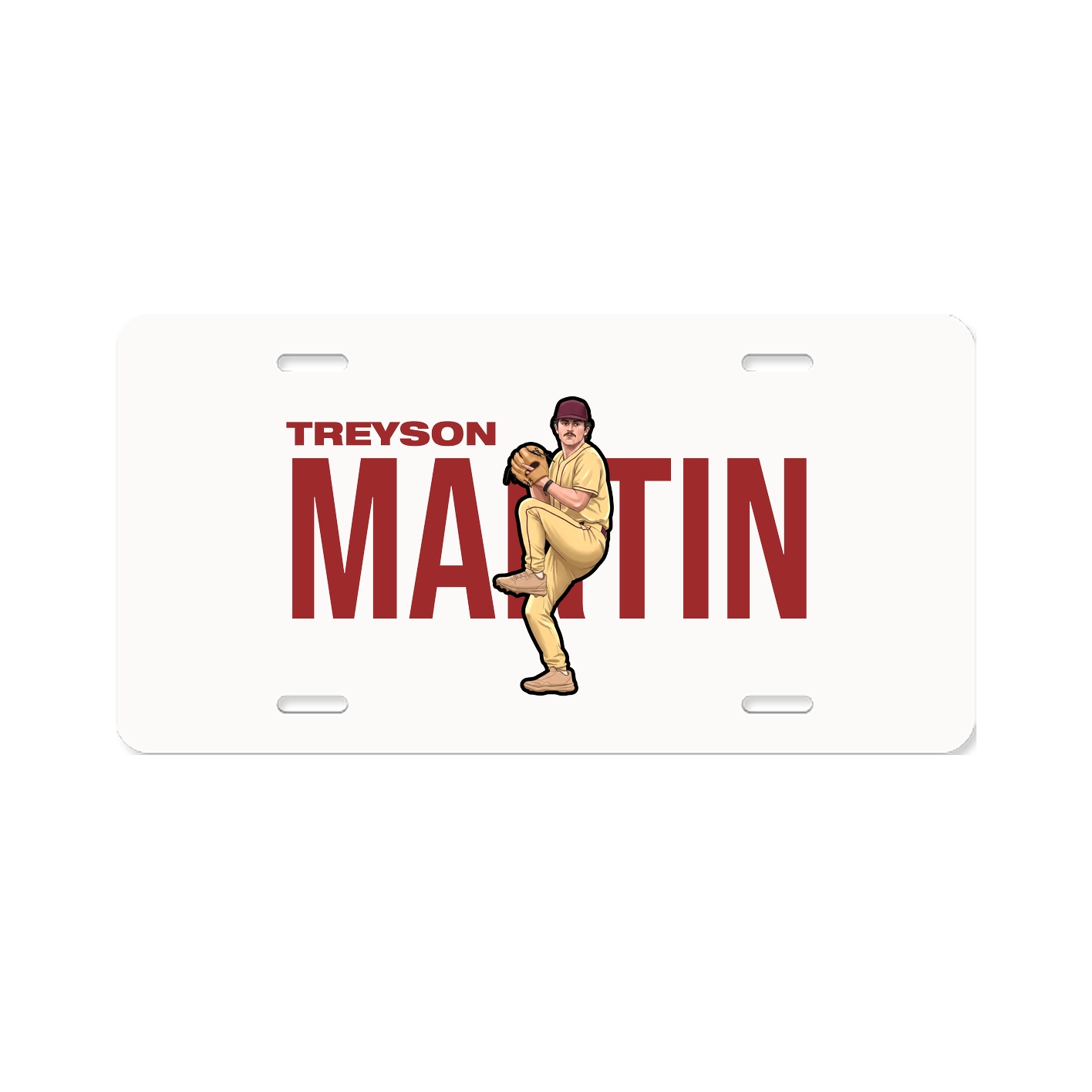 License Plate — Player Name in Classic