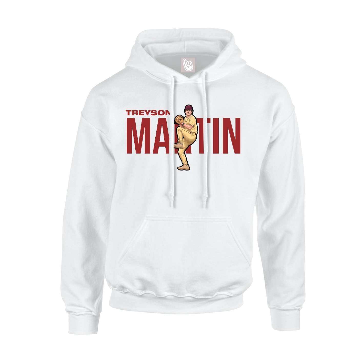 Youth Hoodie — Player Name in White