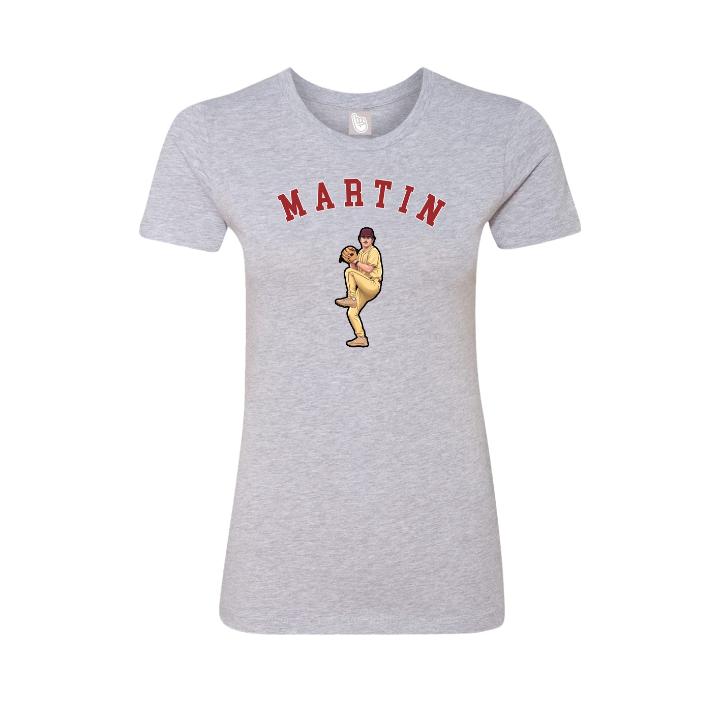 Fitted Women's Tee — Shirsey Arch in Grey