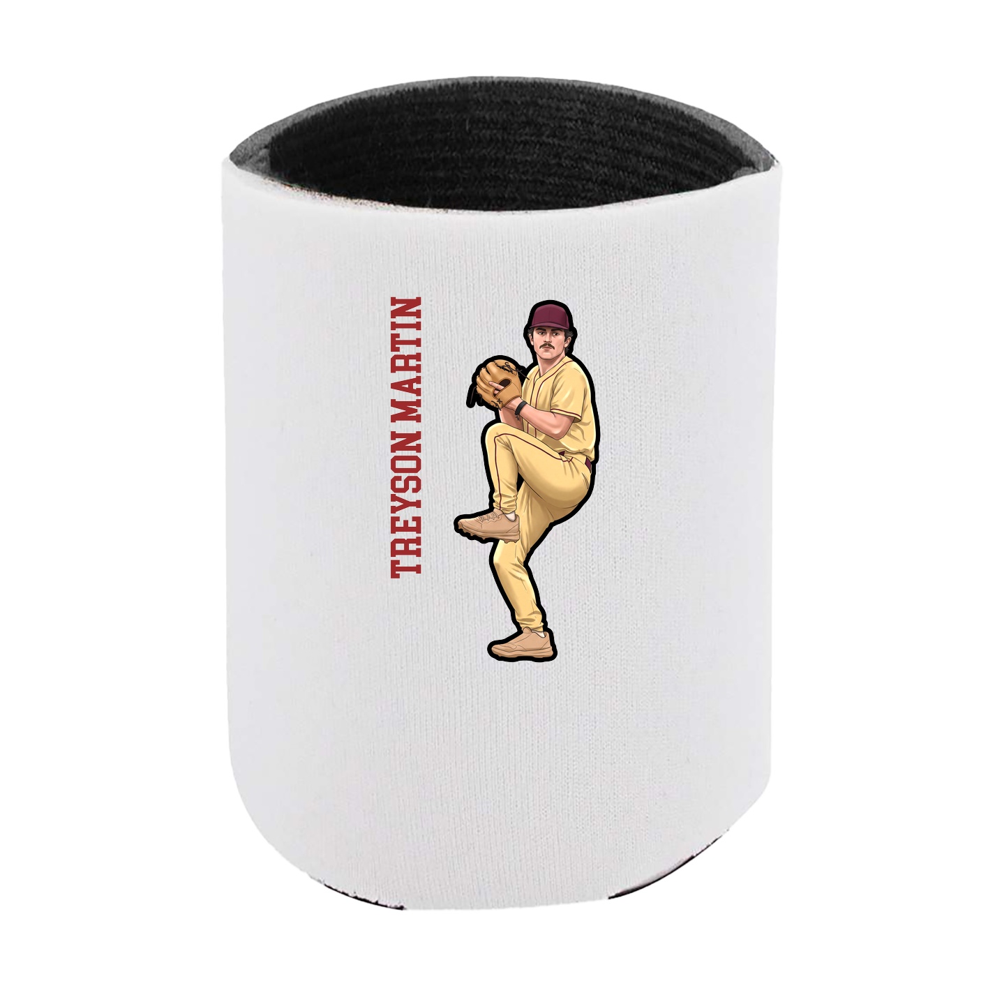 Can Holder — Name Vertical in White
