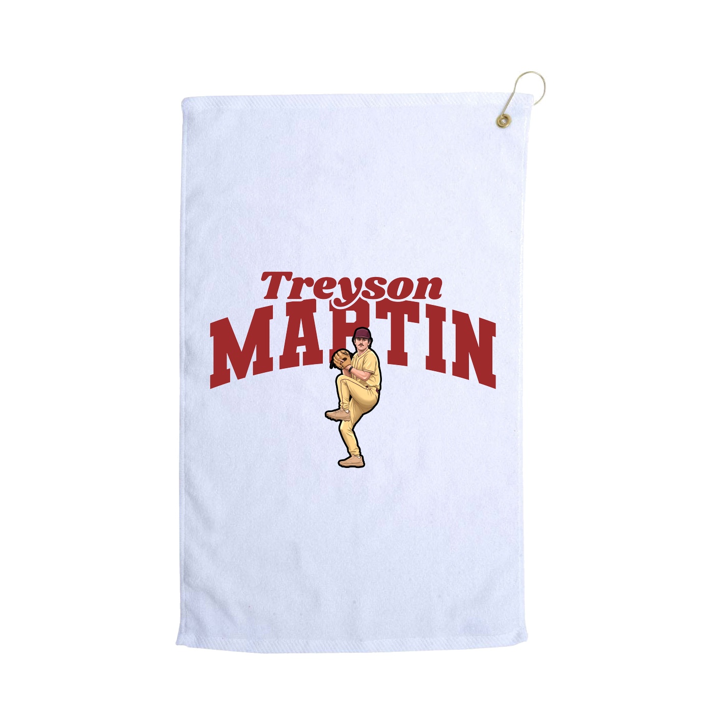 Golf Towel — Signature Arch in White