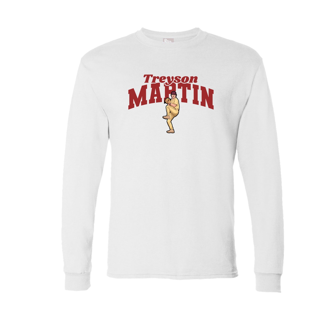 Long Sleeve Tee — Signature Arch in White