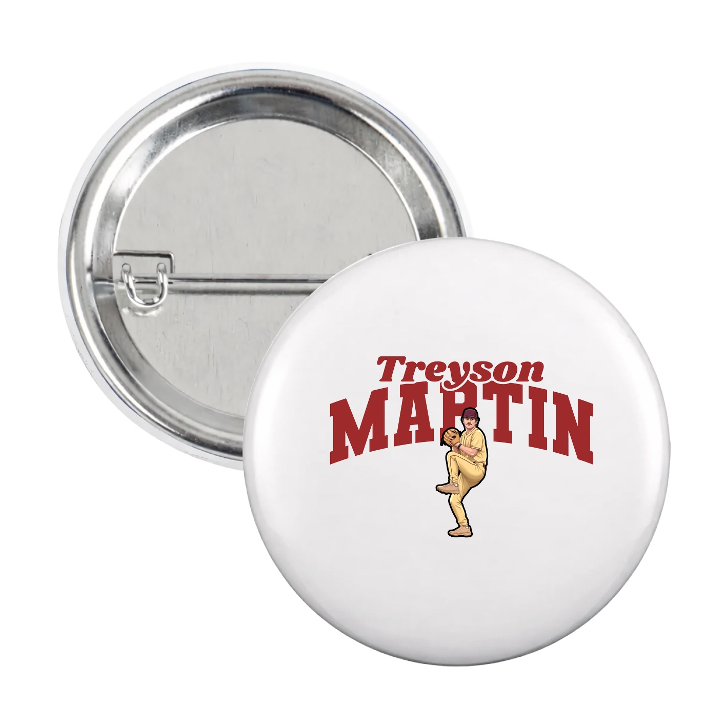 Game Day Button — Signature Arch in White