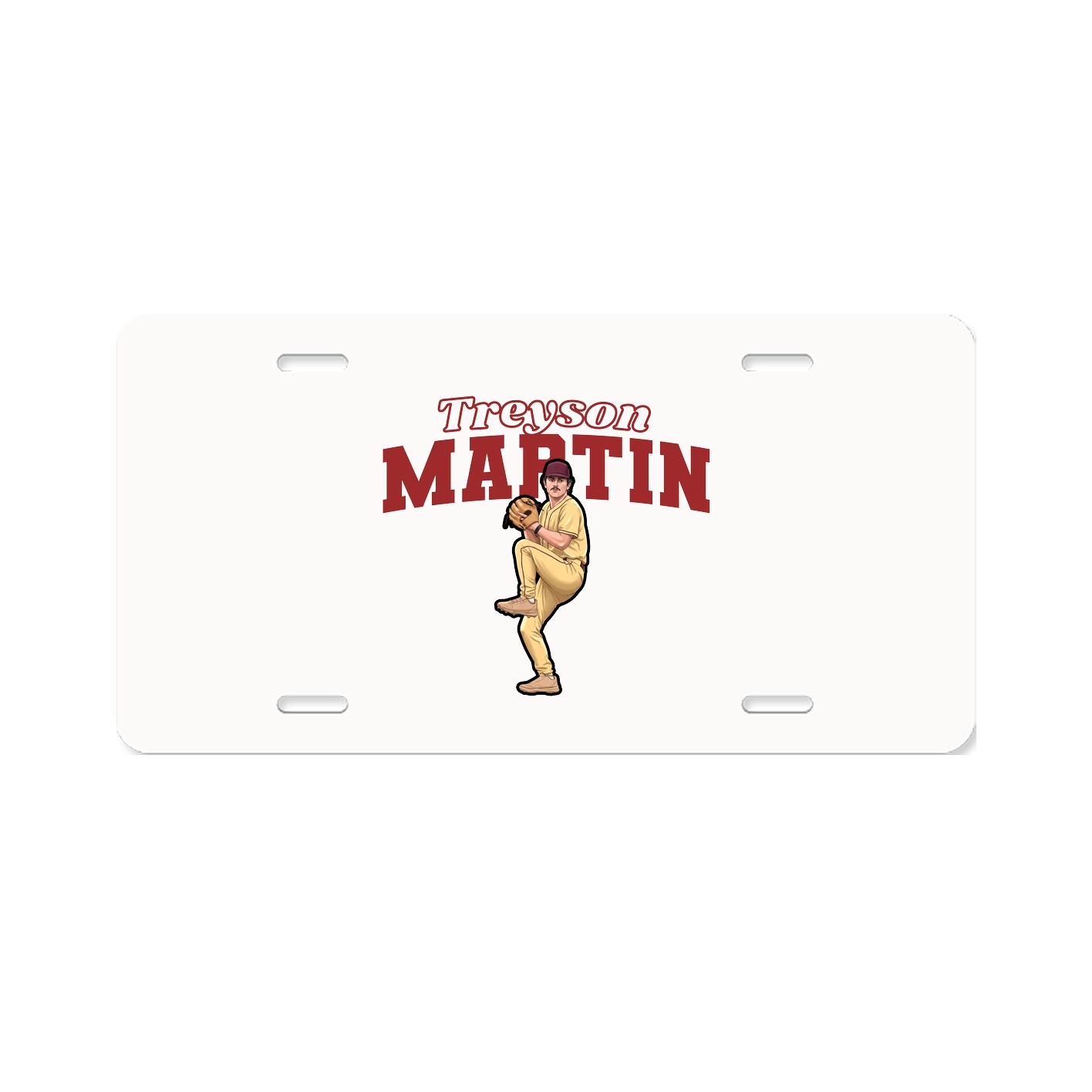 License Plate — Name Arch in Classic