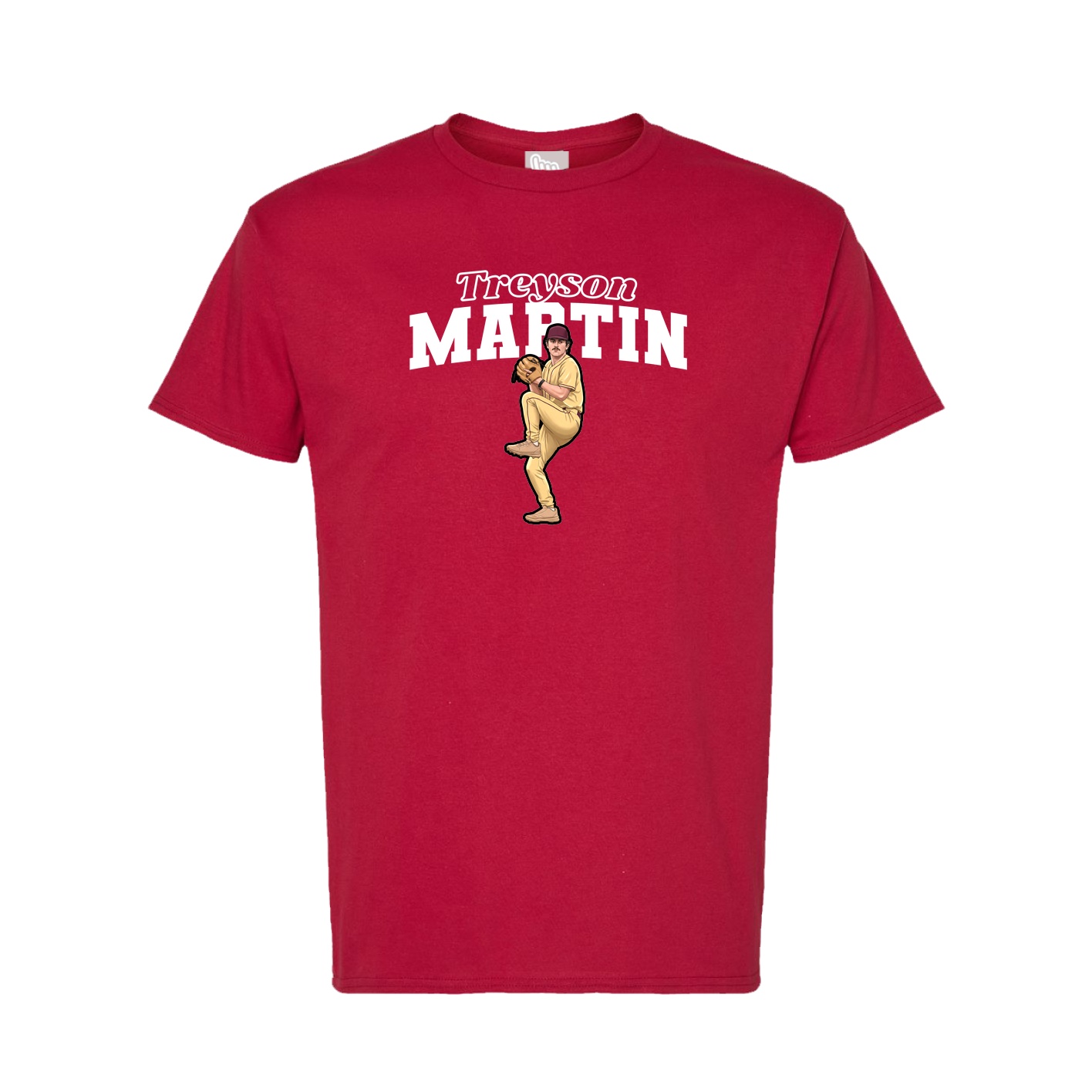 Tee — Name Arch in Crimson