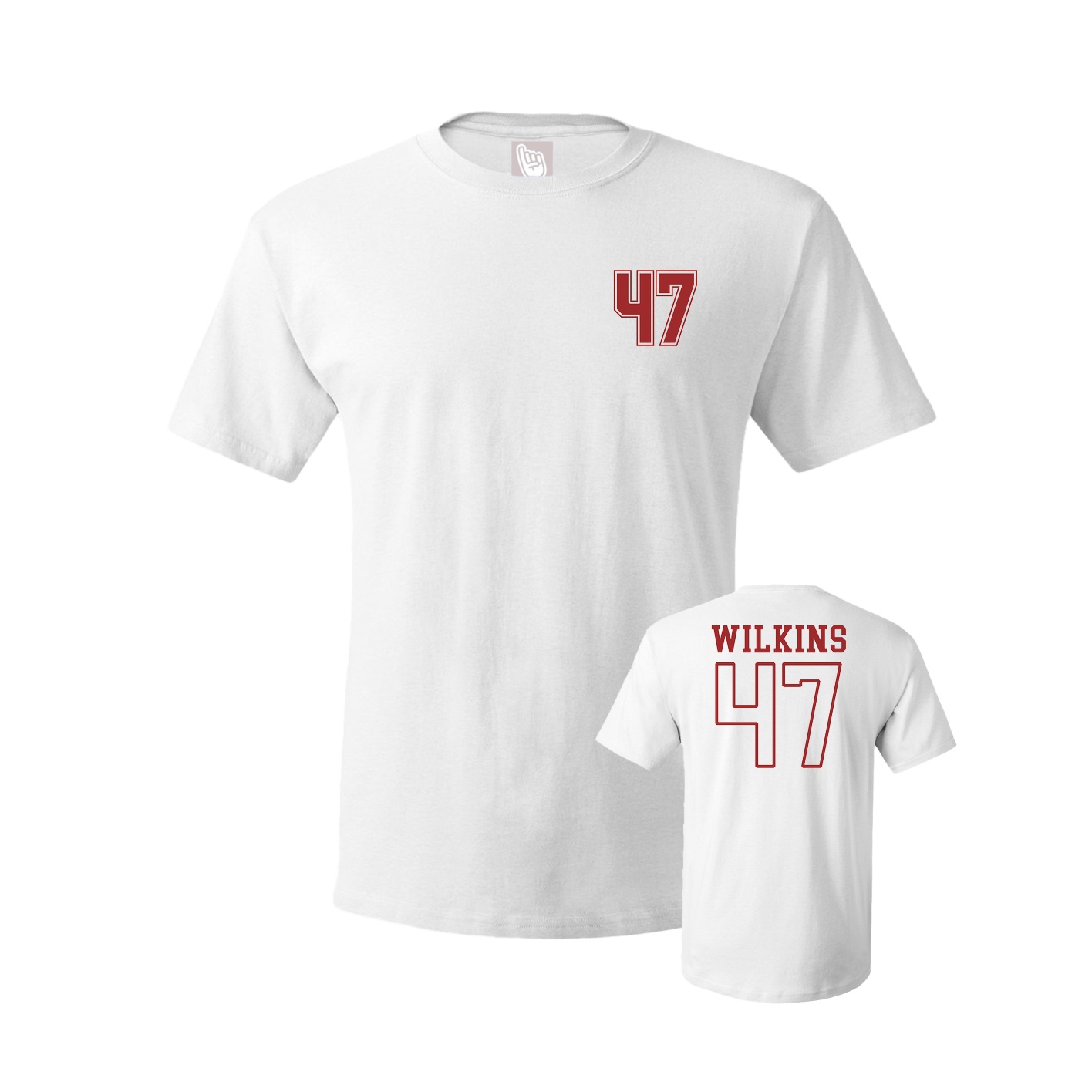 Youth Tee — Chest Back in White
