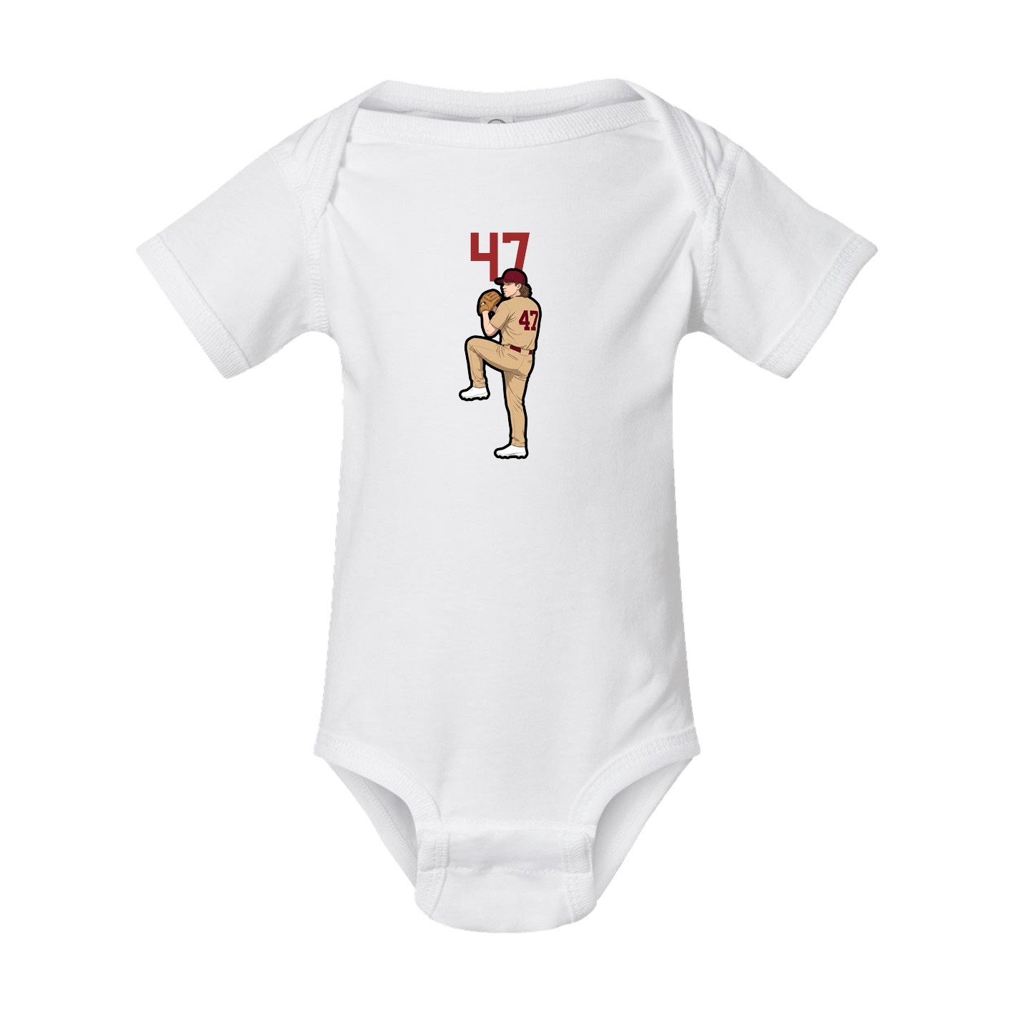 Baby Onesie — Number Top in White