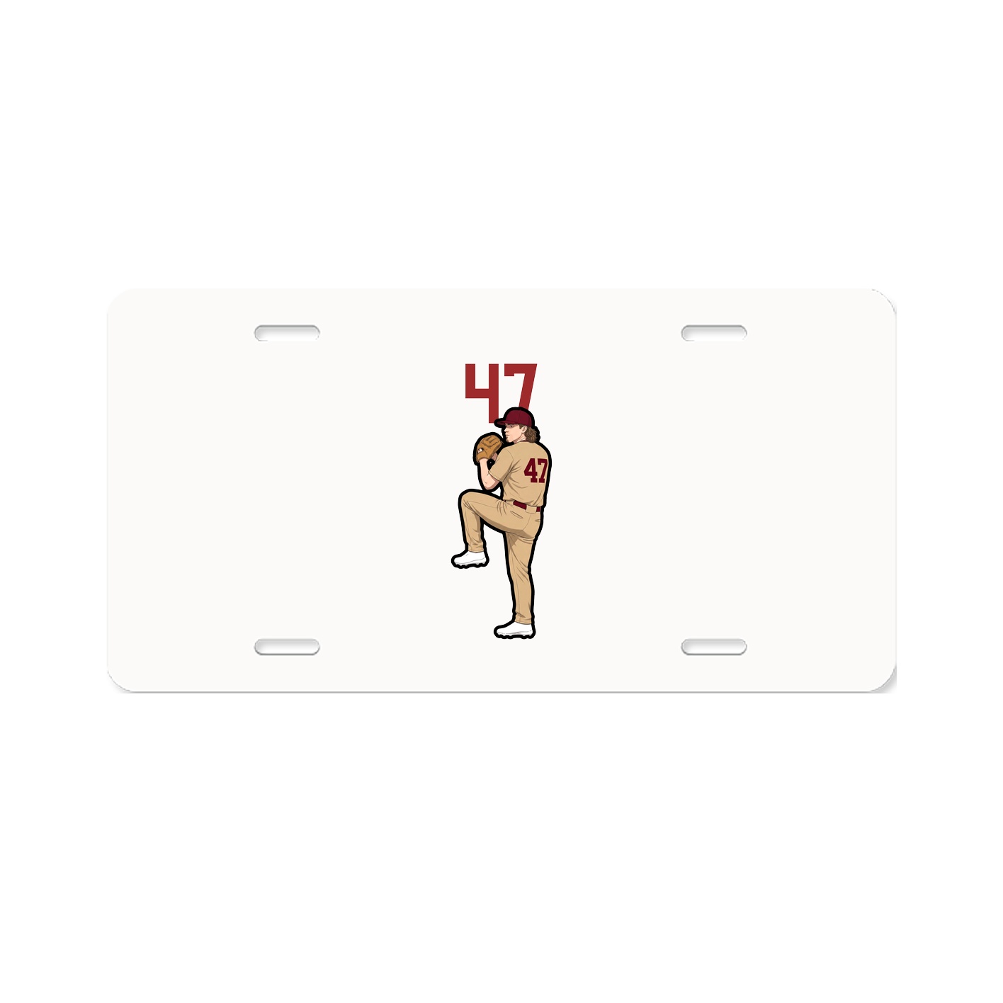 License Plate — Number Top in Classic