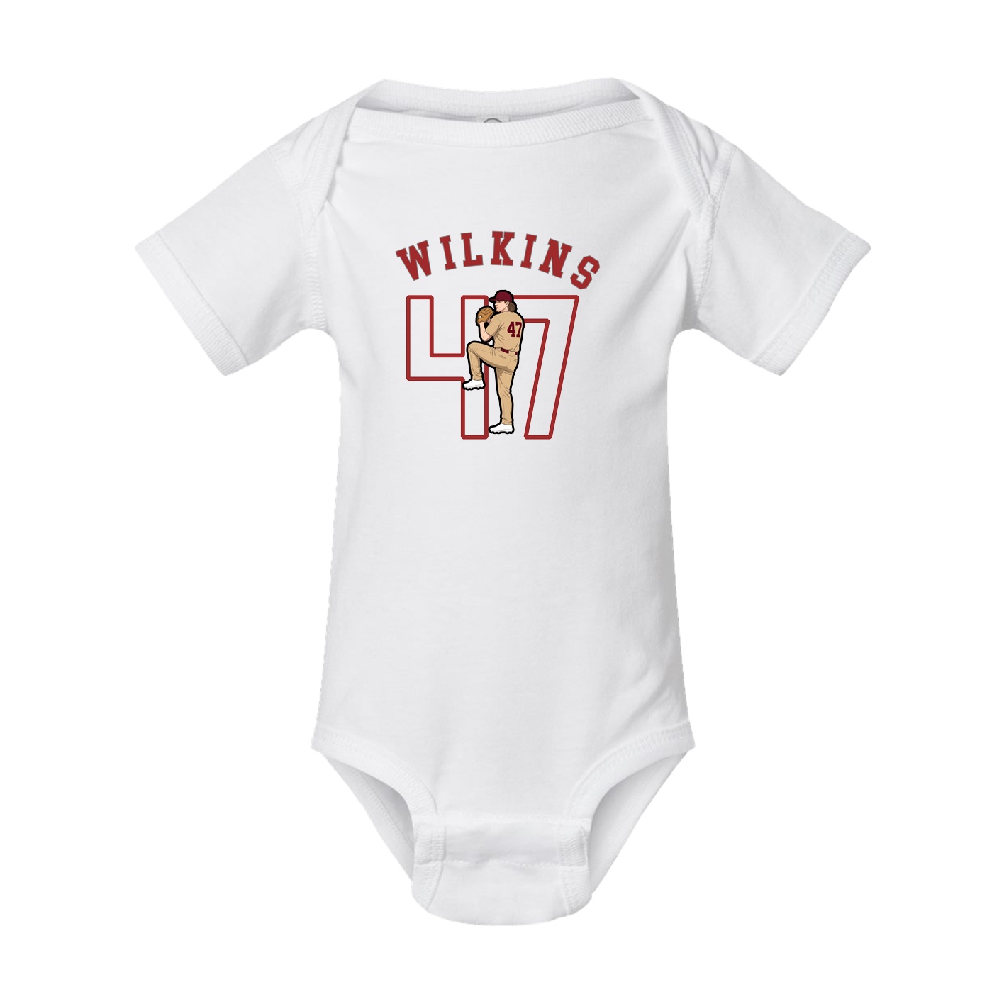 Baby Onesie — Shirsey Arch in White