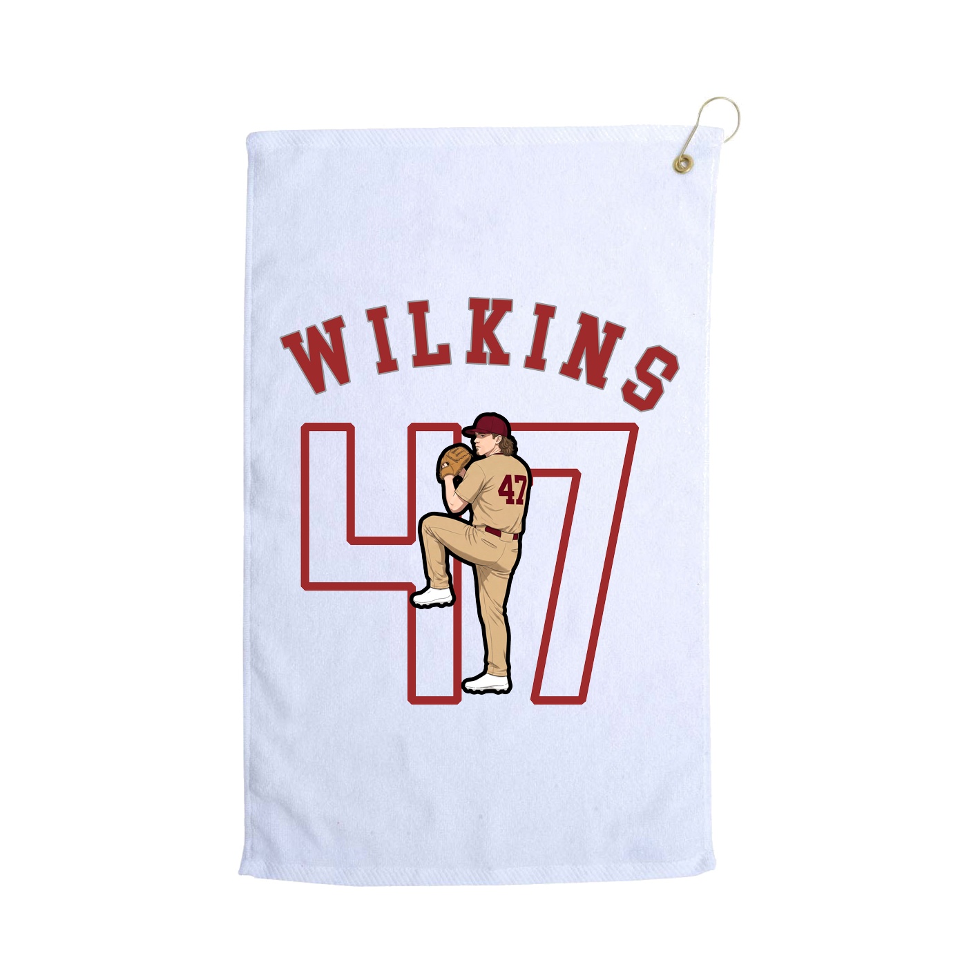 Golf Towel — Shirsey Arch in White