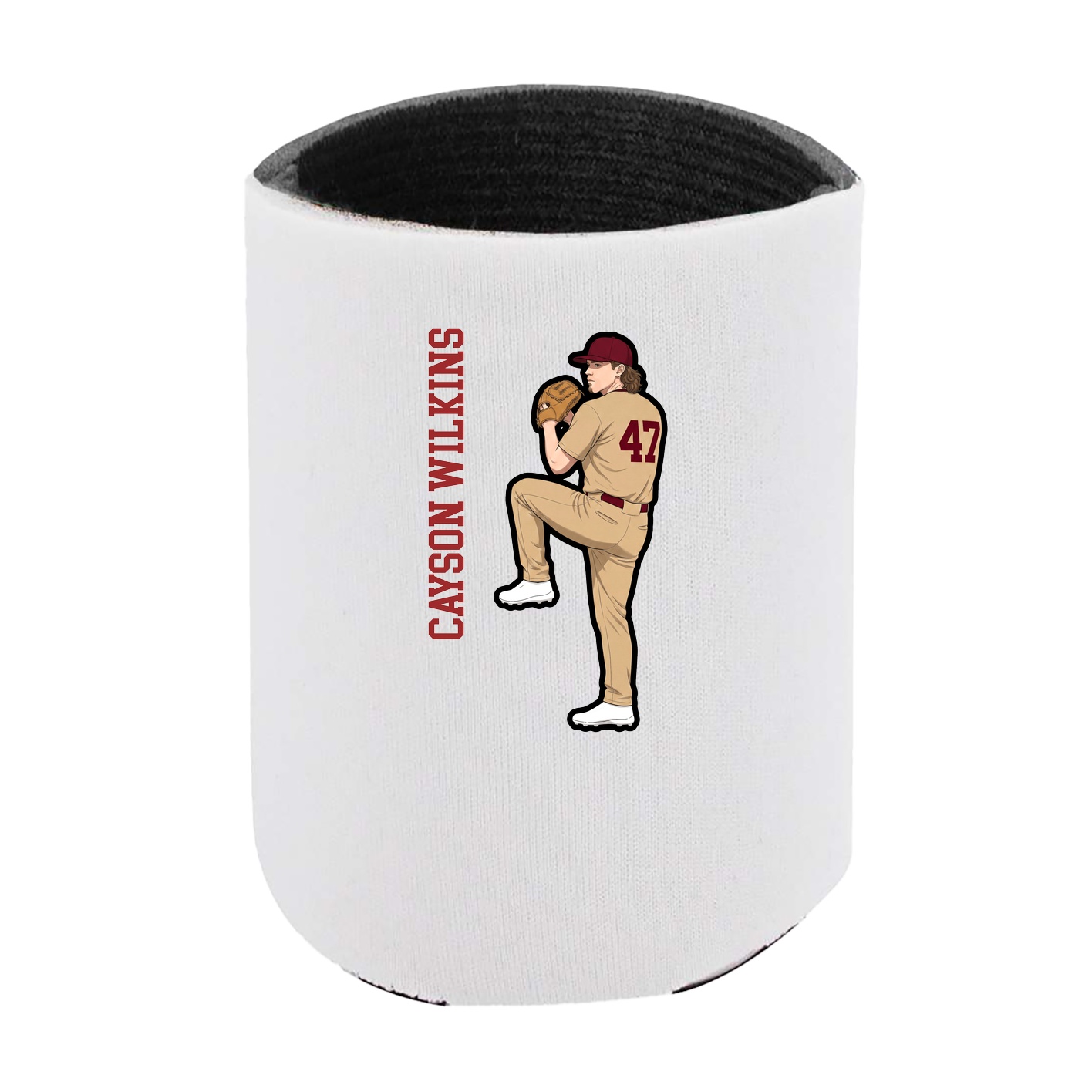 Can Holder — Name Vertical in White