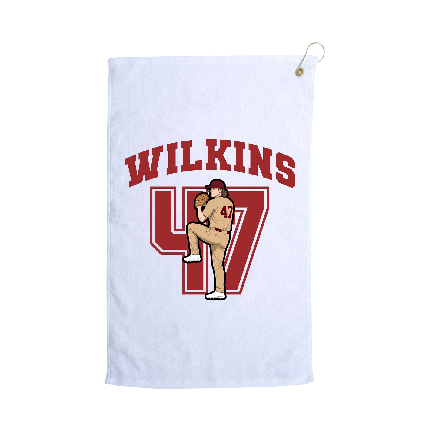 Golf Towel — Number in White