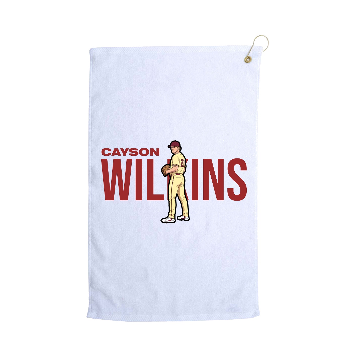 Golf Towel — Player Name in White