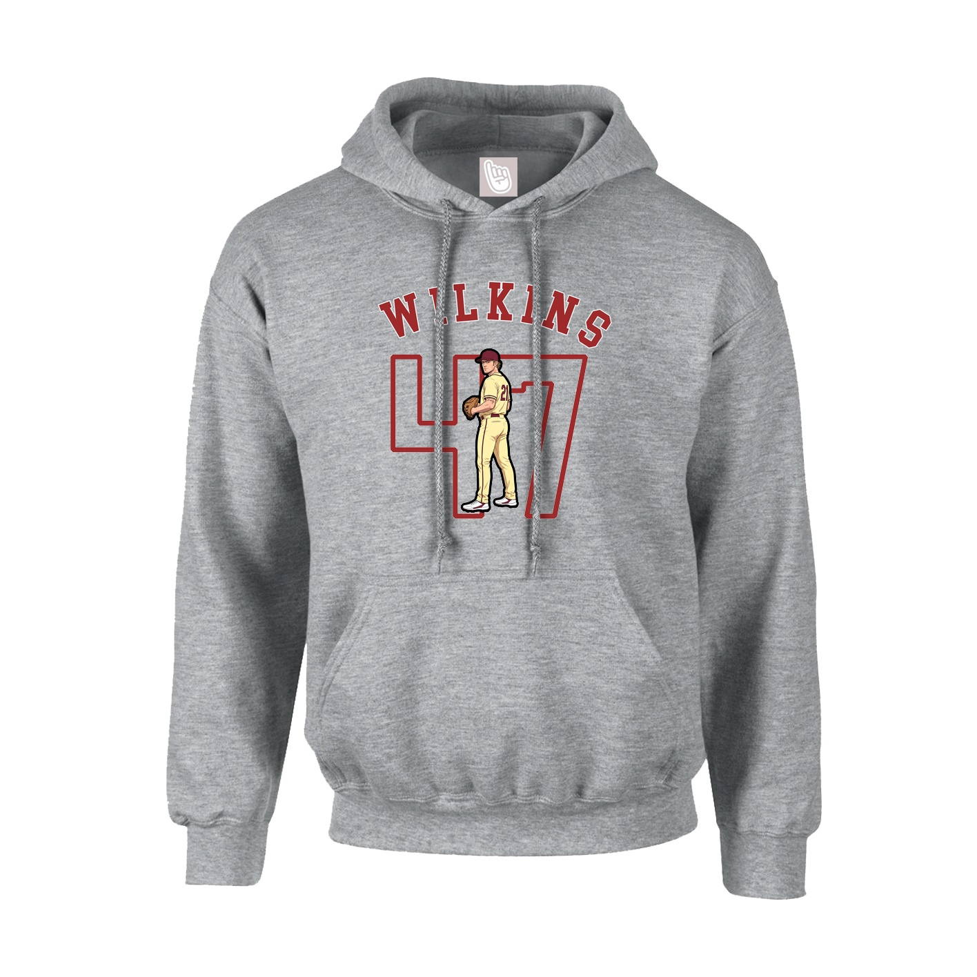 Youth Hoodie — Shirsey Arch in Grey