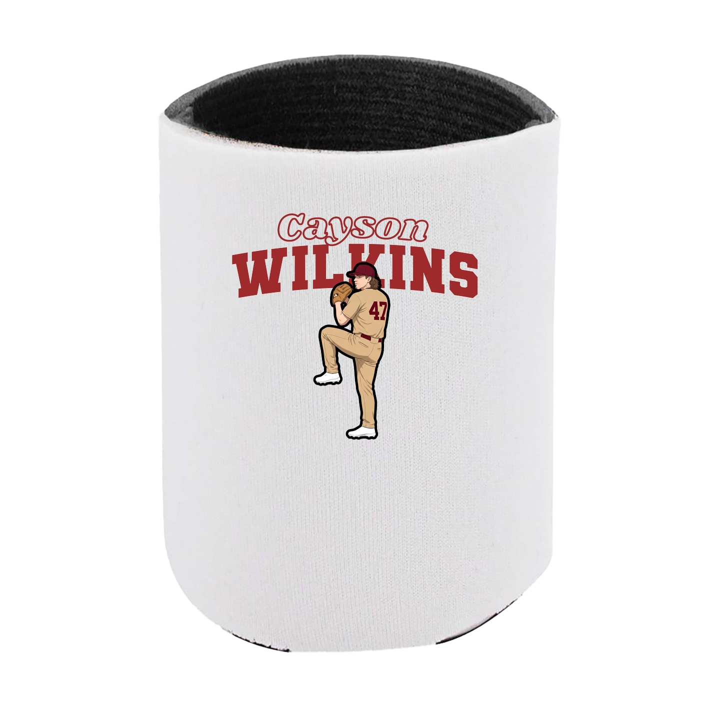 Can Holder — Name Arch in White