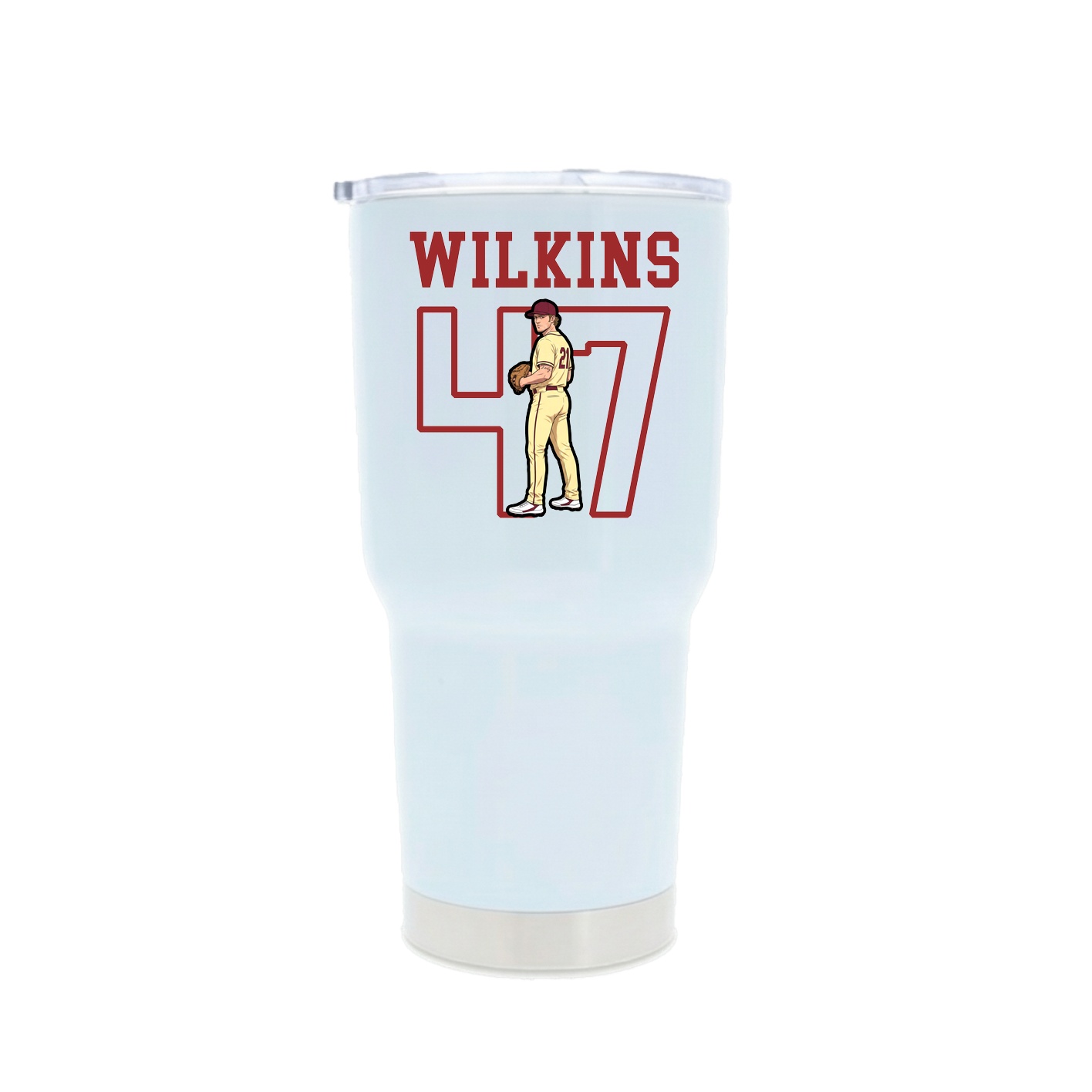 30oz Stainless Steel Tumbler — Shirsey in White