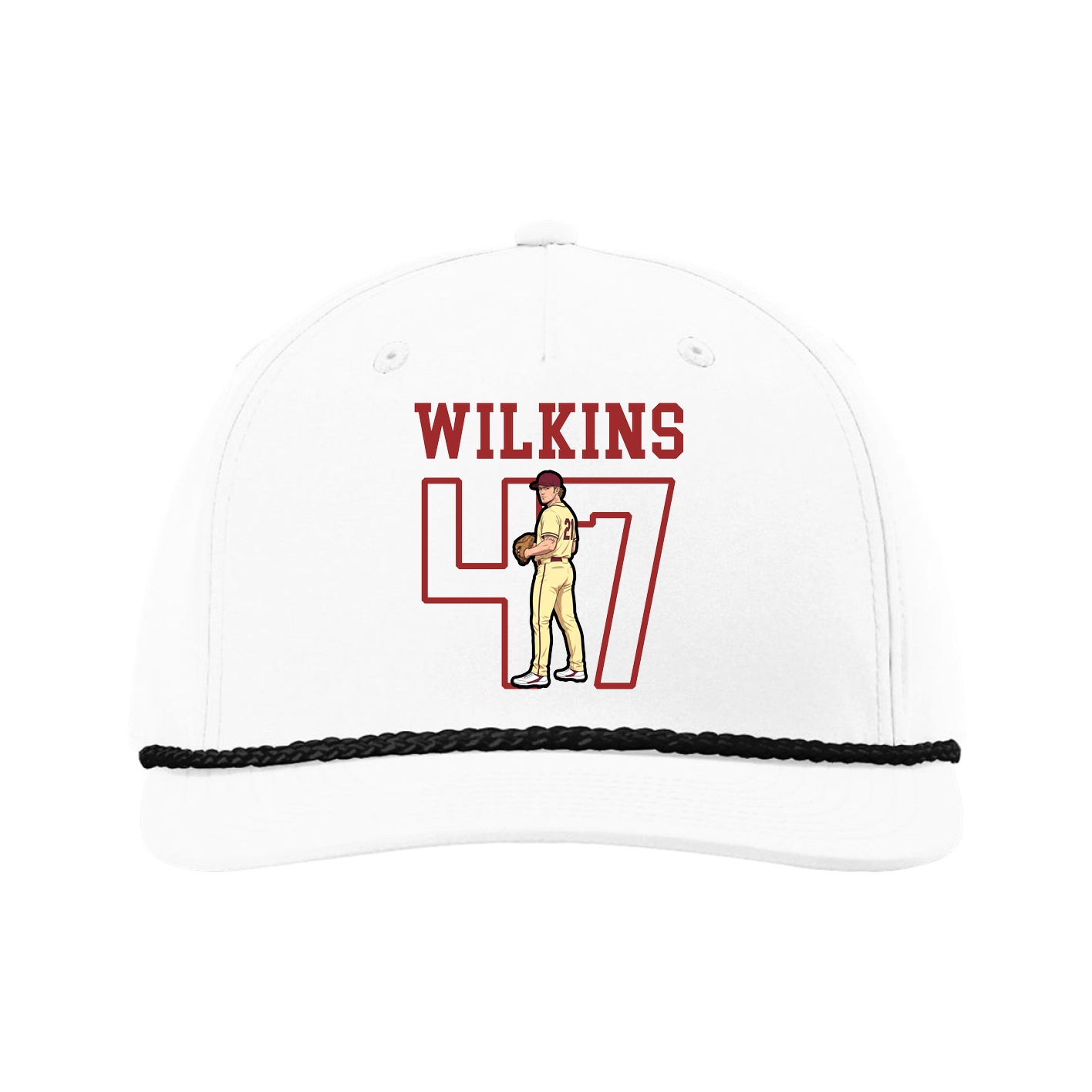 Five-Panel Classic Rope Cap — Shirsey in White