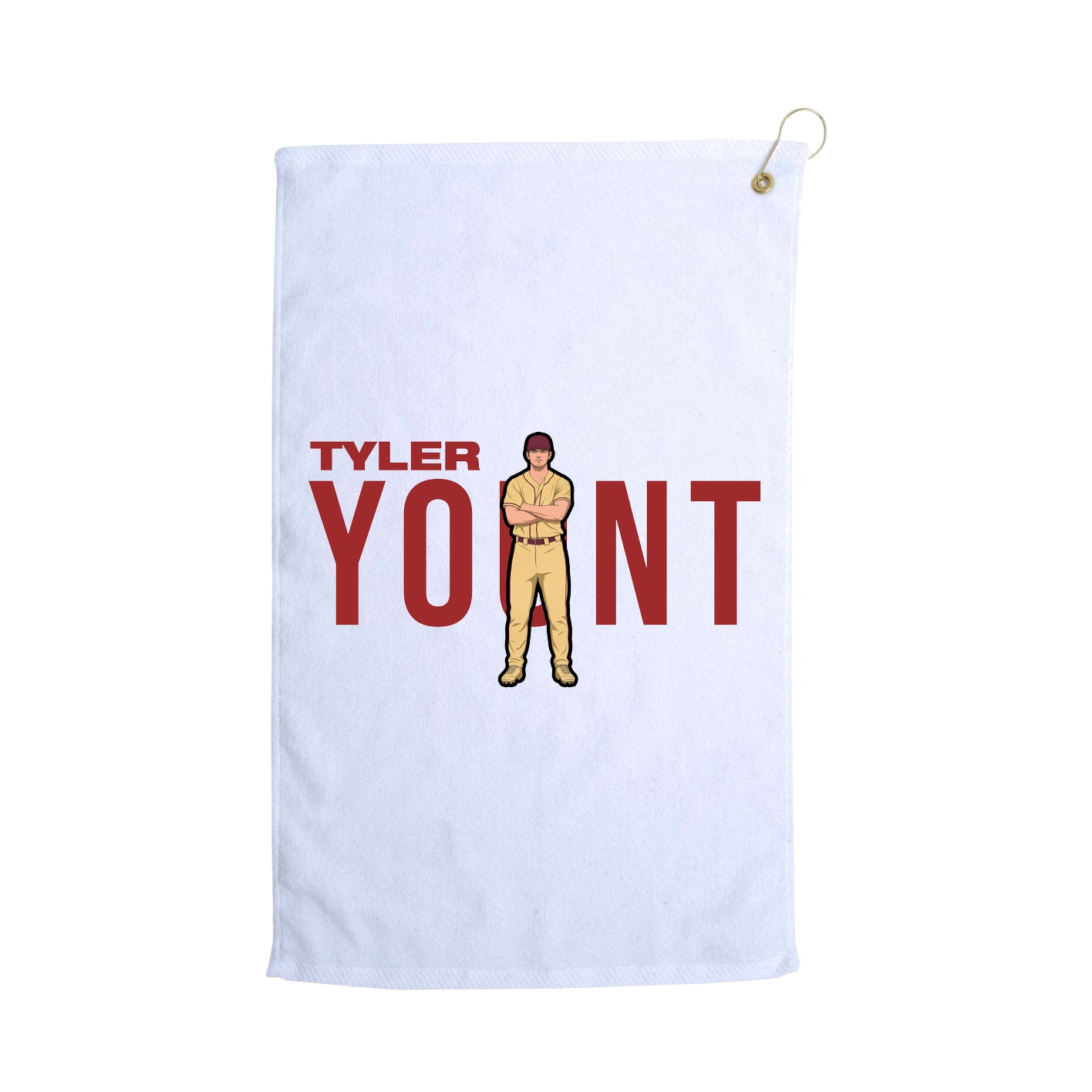 Golf Towel — Player Name in White
