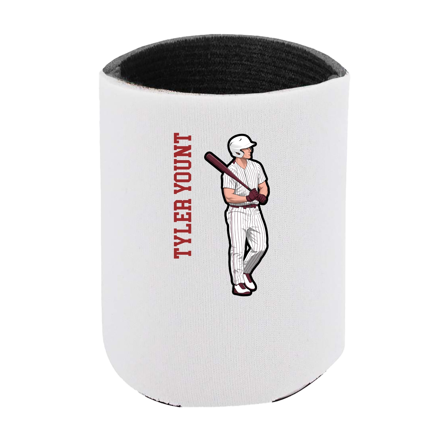 Can Holder — Name Vertical in White