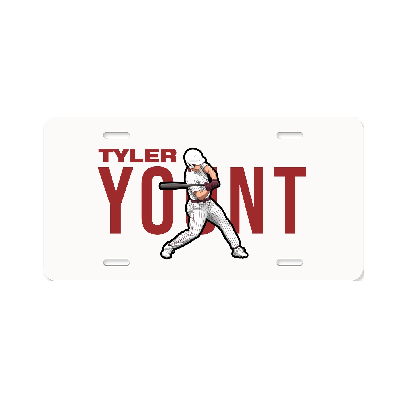 License Plate — Player Name in Classic