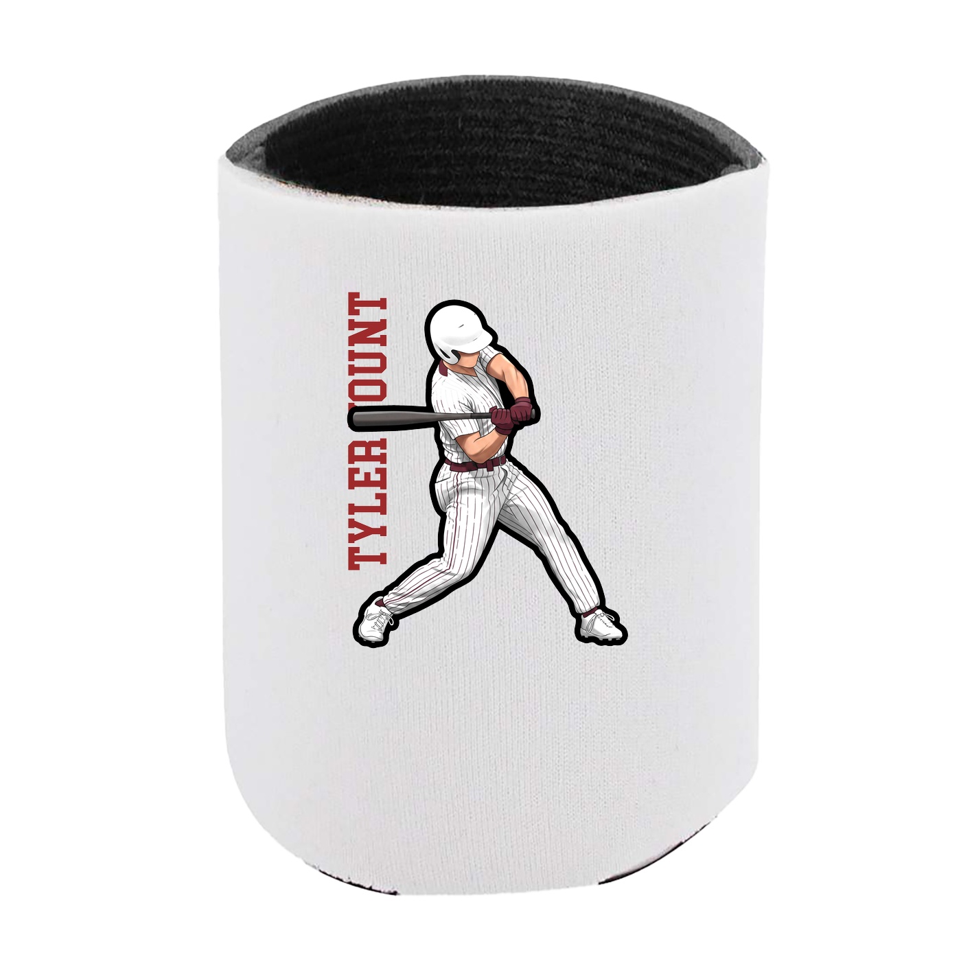 Can Holder — Name Vertical in White