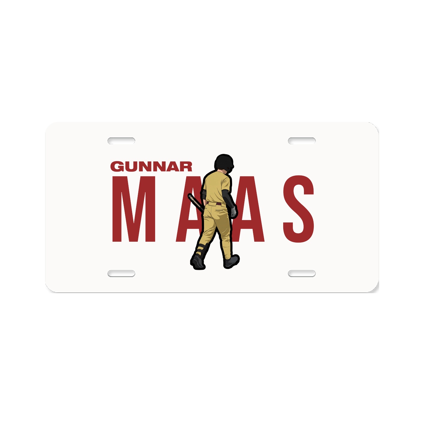 License Plate — Player Name in Classic