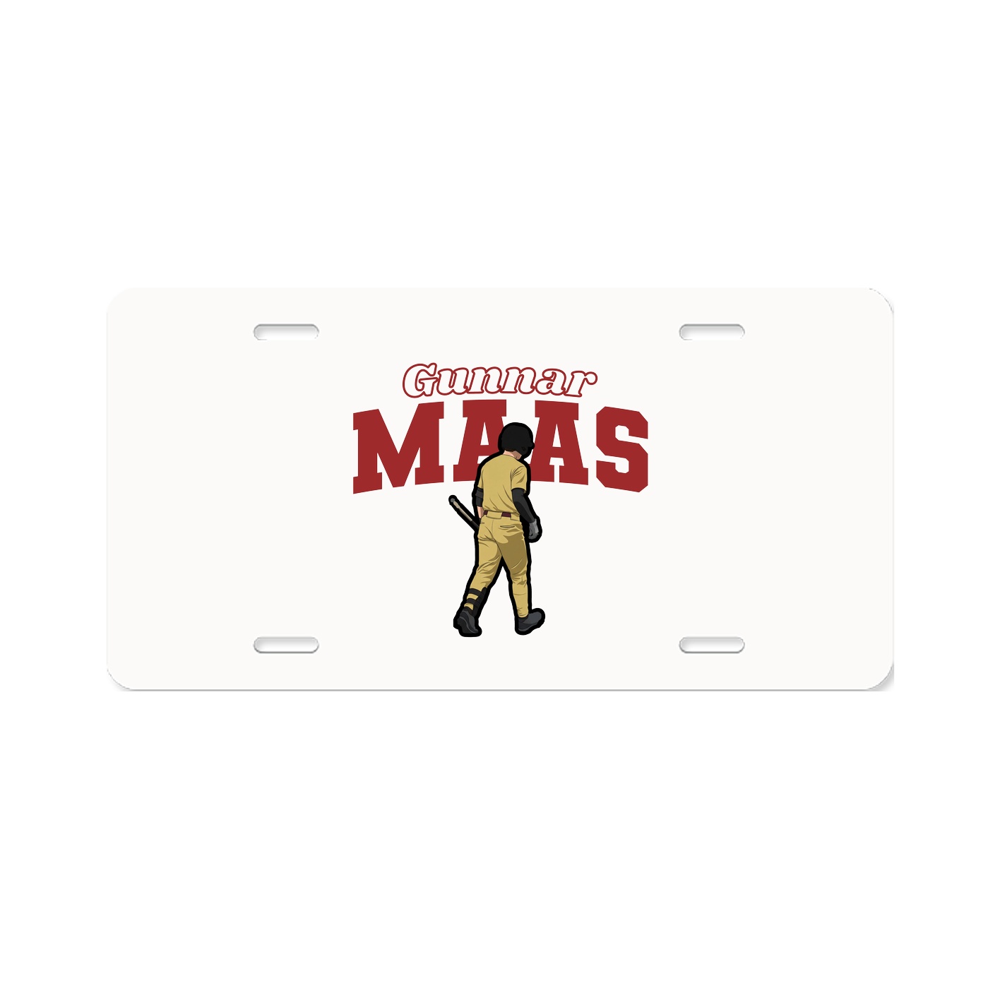 License Plate — Name Arch in Classic