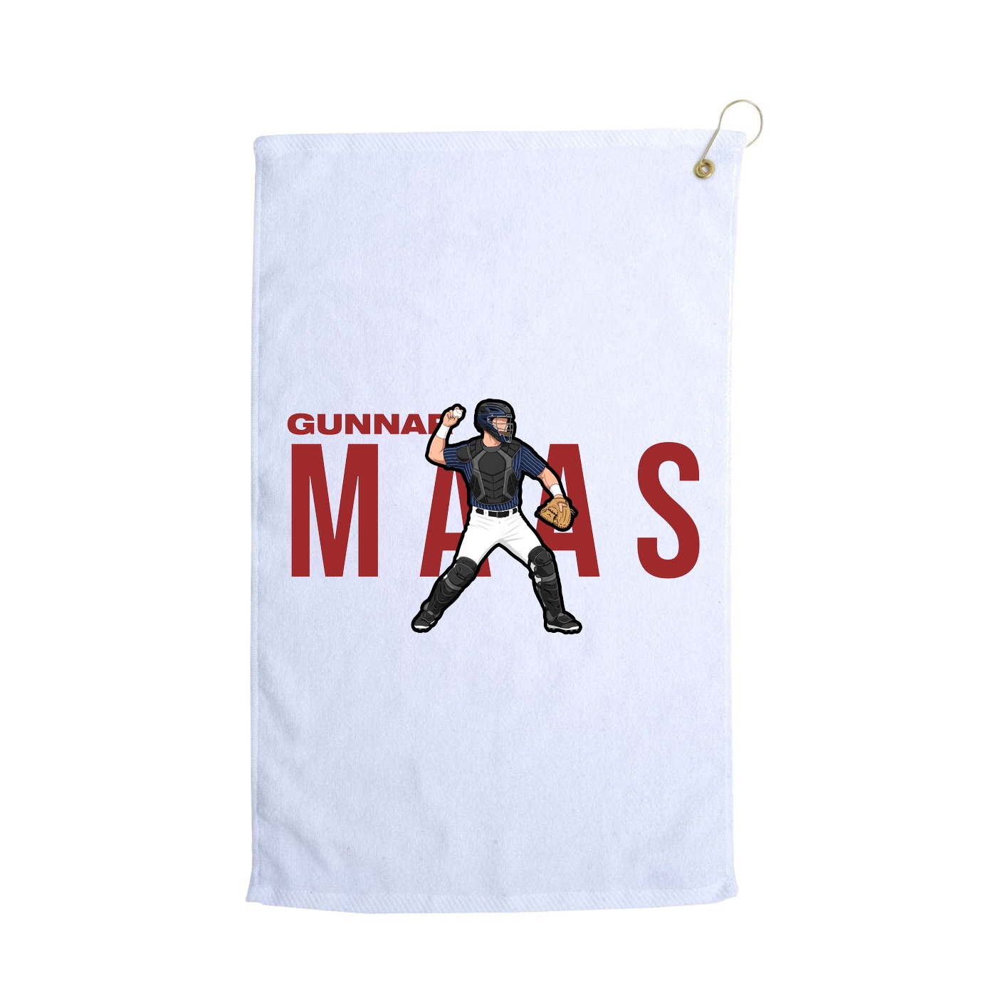 Golf Towel — Player Name in White