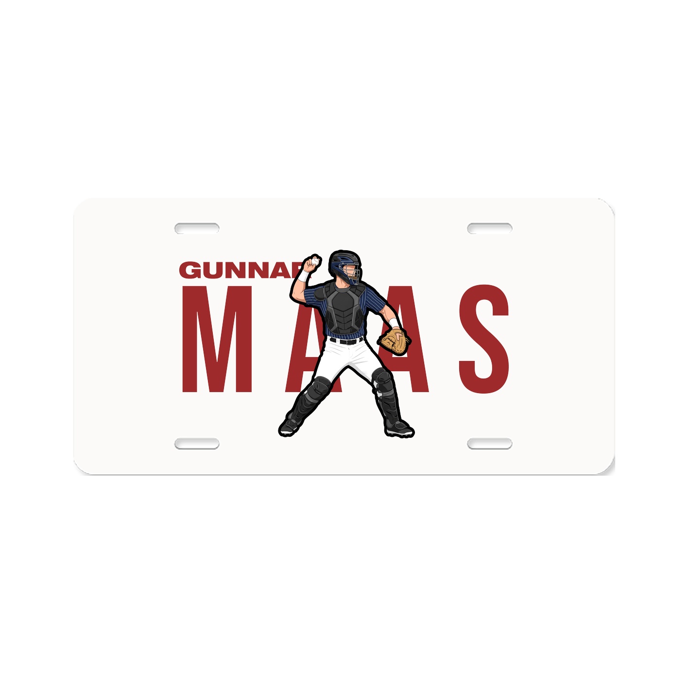 License Plate — Player Name in Classic