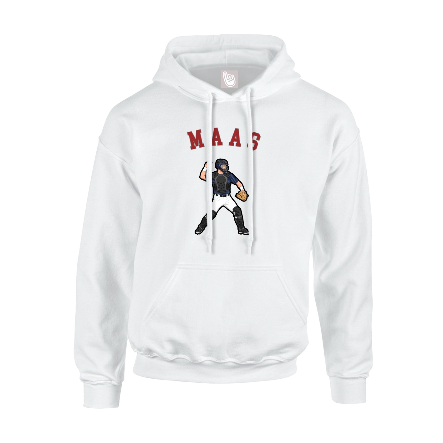 Youth Hoodie — Shirsey Arch in White