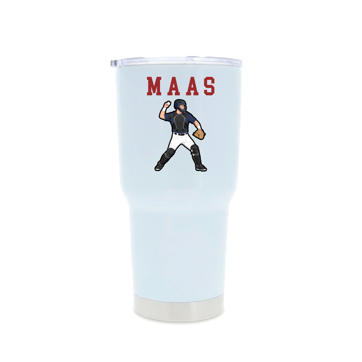 30oz Stainless Steel Tumbler — Shirsey in White