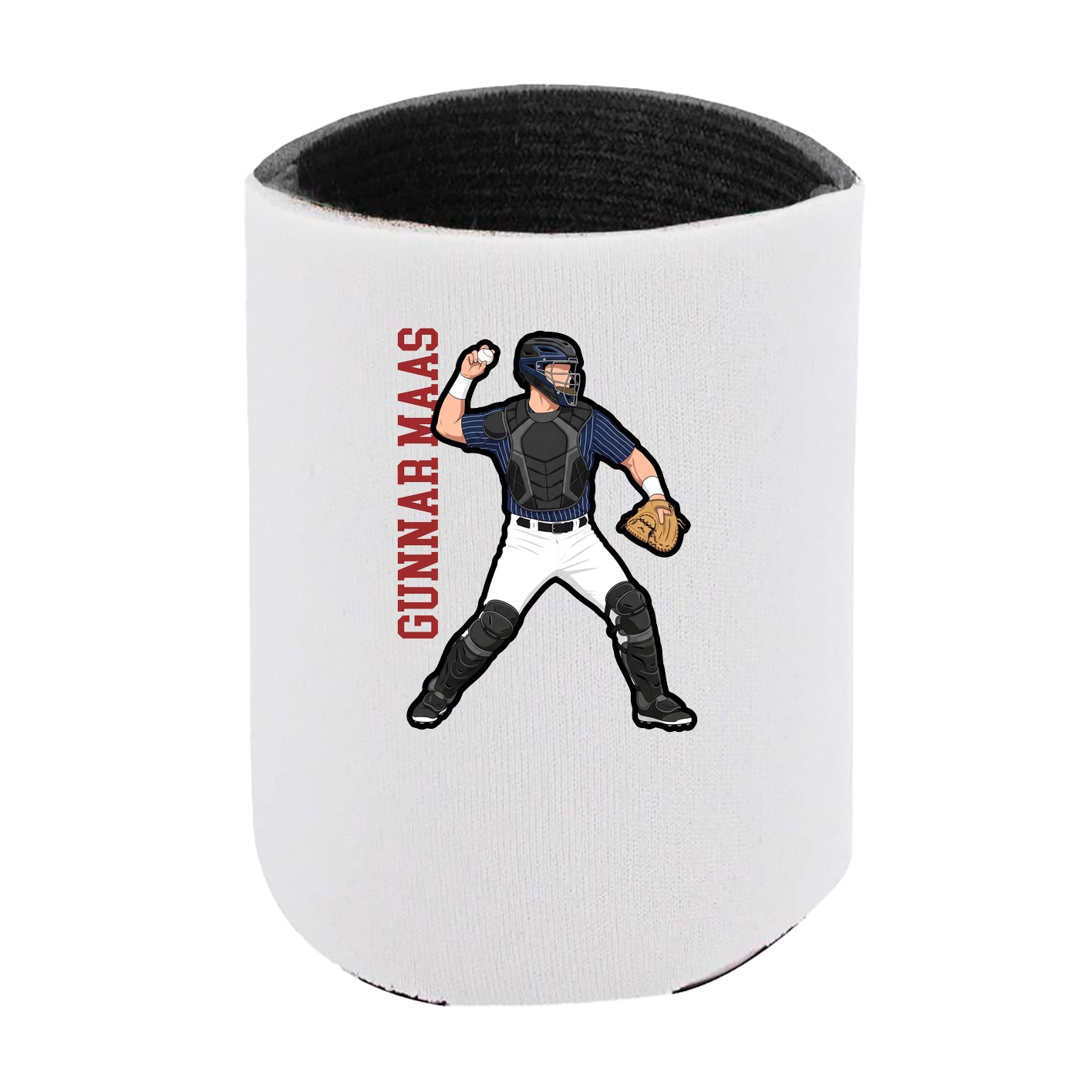Can Holder — Name Vertical in White