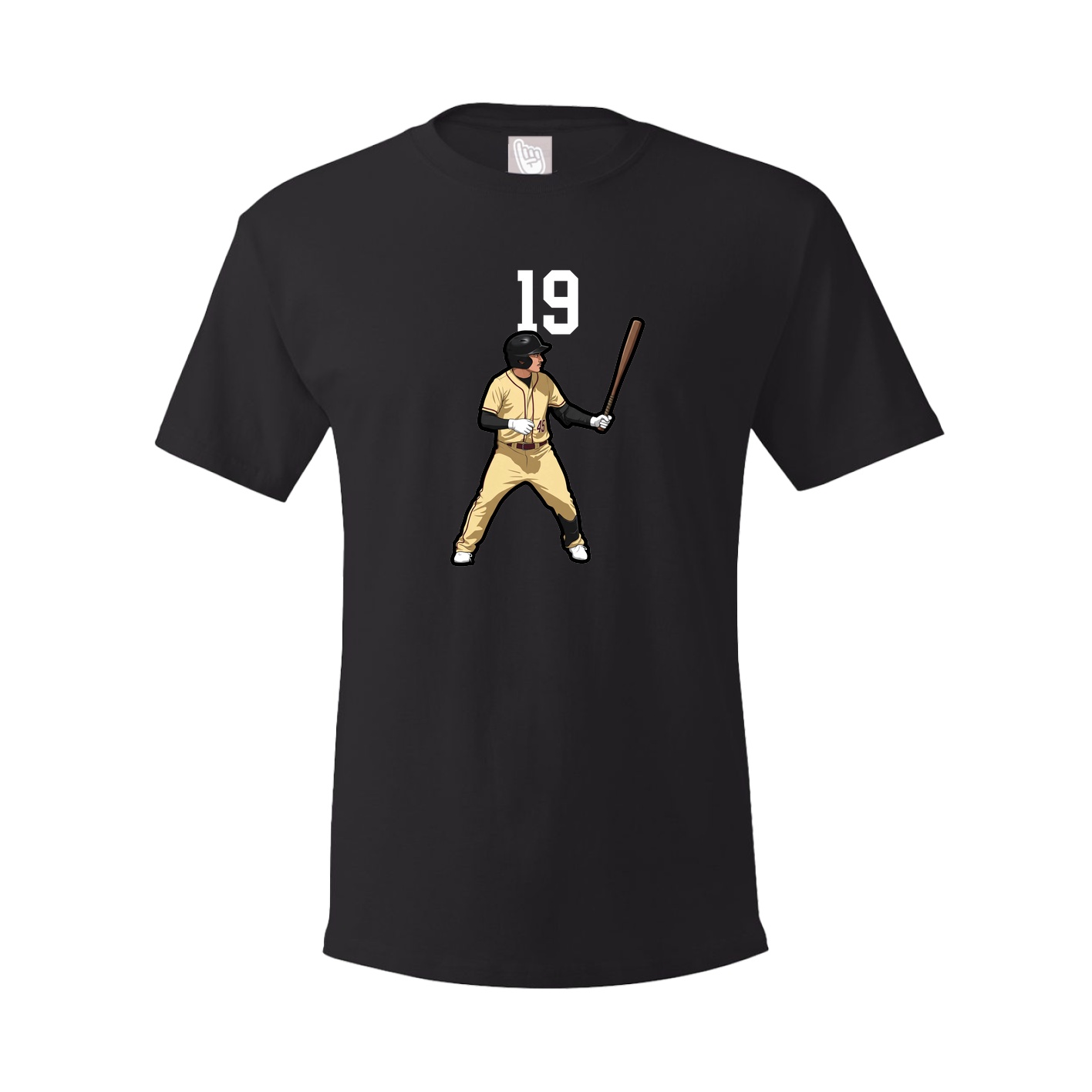 Youth Tee — Number Top in Black