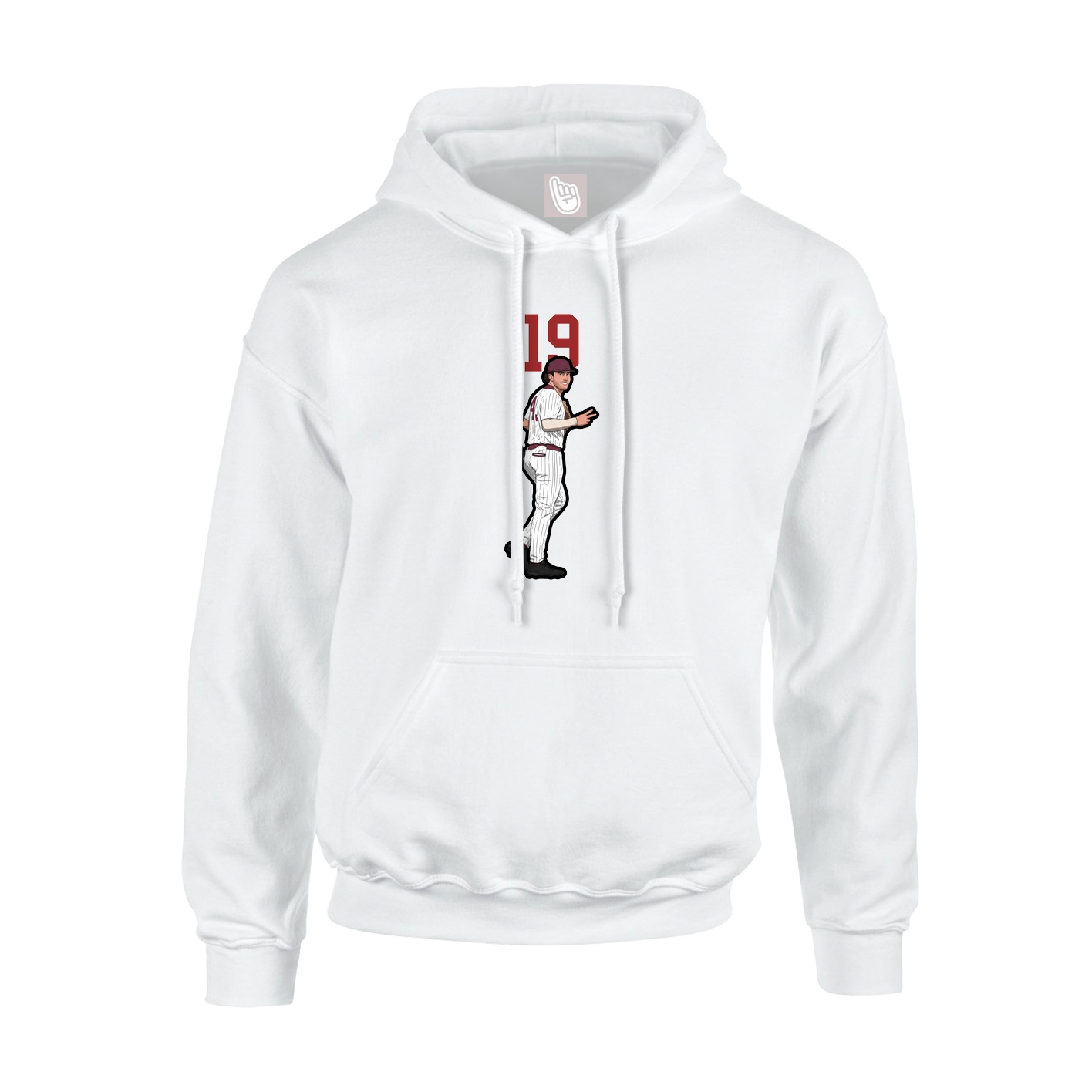 Hoodie — Number Top in White