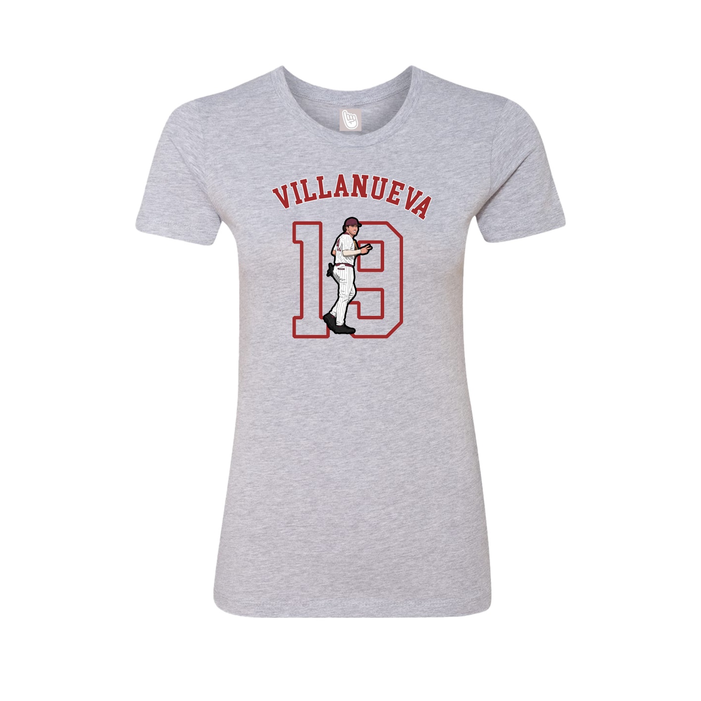 Fitted Women's Tee — Shirsey Arch in Grey