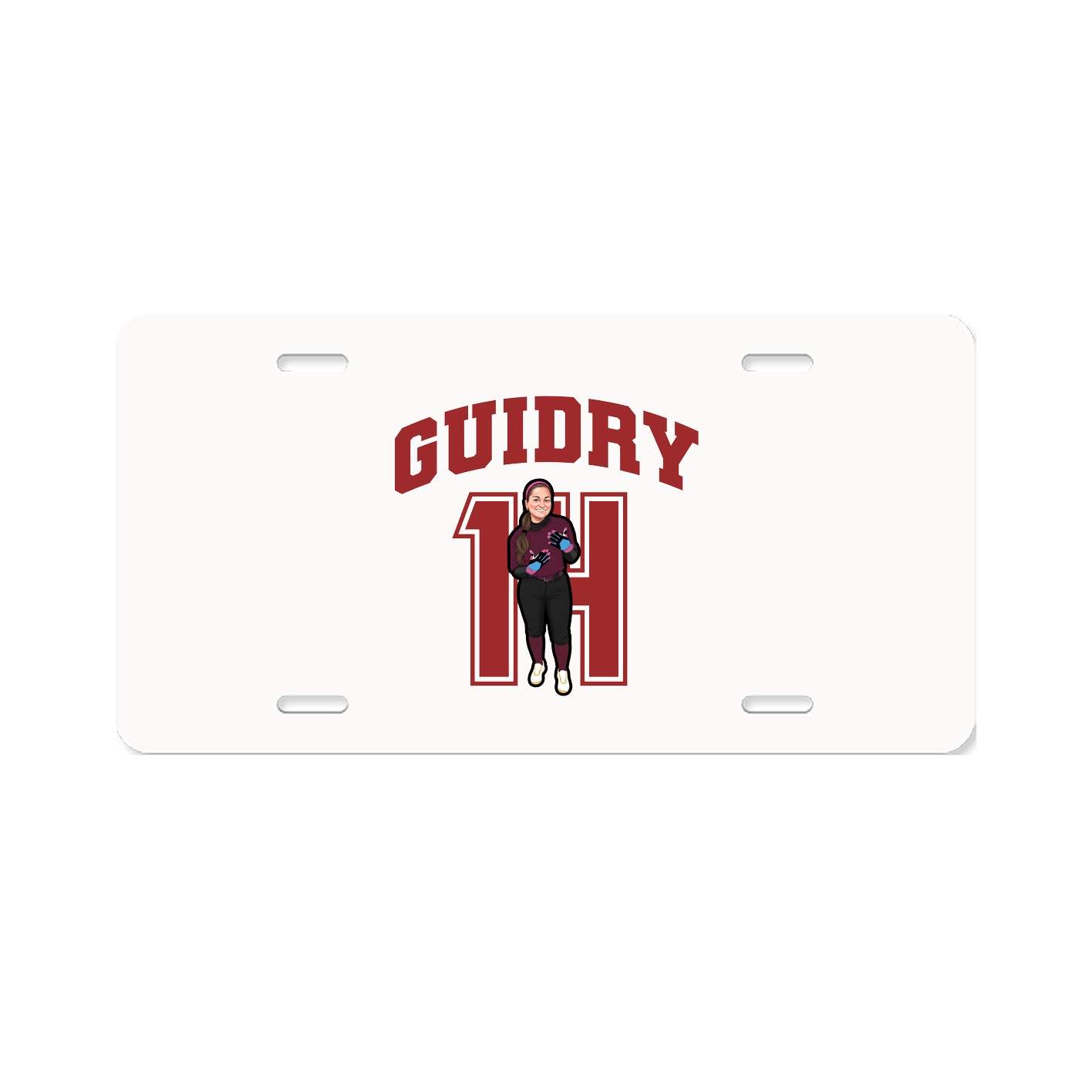 License Plate — Number in Classic