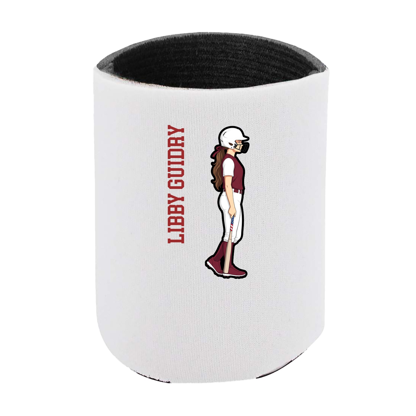 Can Holder — Name Vertical in White