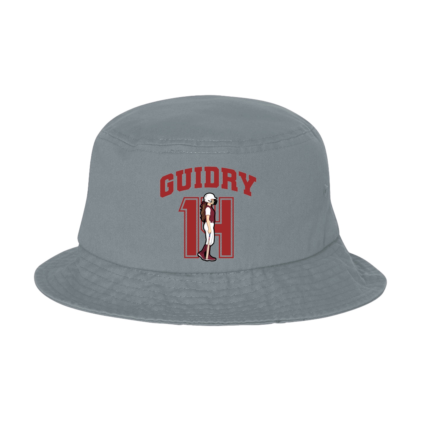 Bucket Cap — Number in Grey