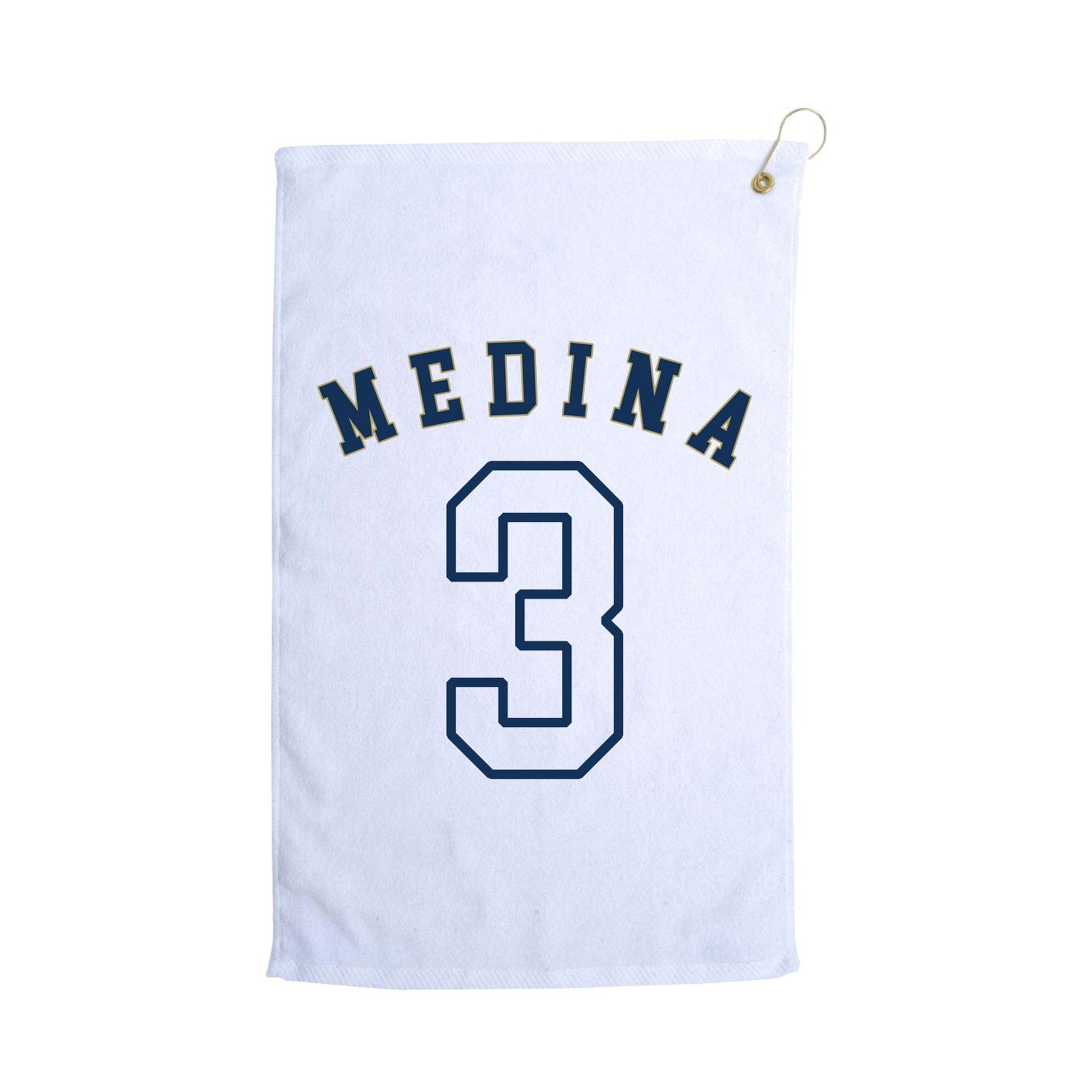 Golf Towel — Shirsey Arch in White