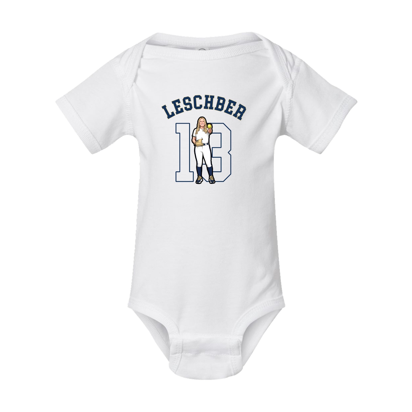 Baby Onesie — Shirsey Arch in White