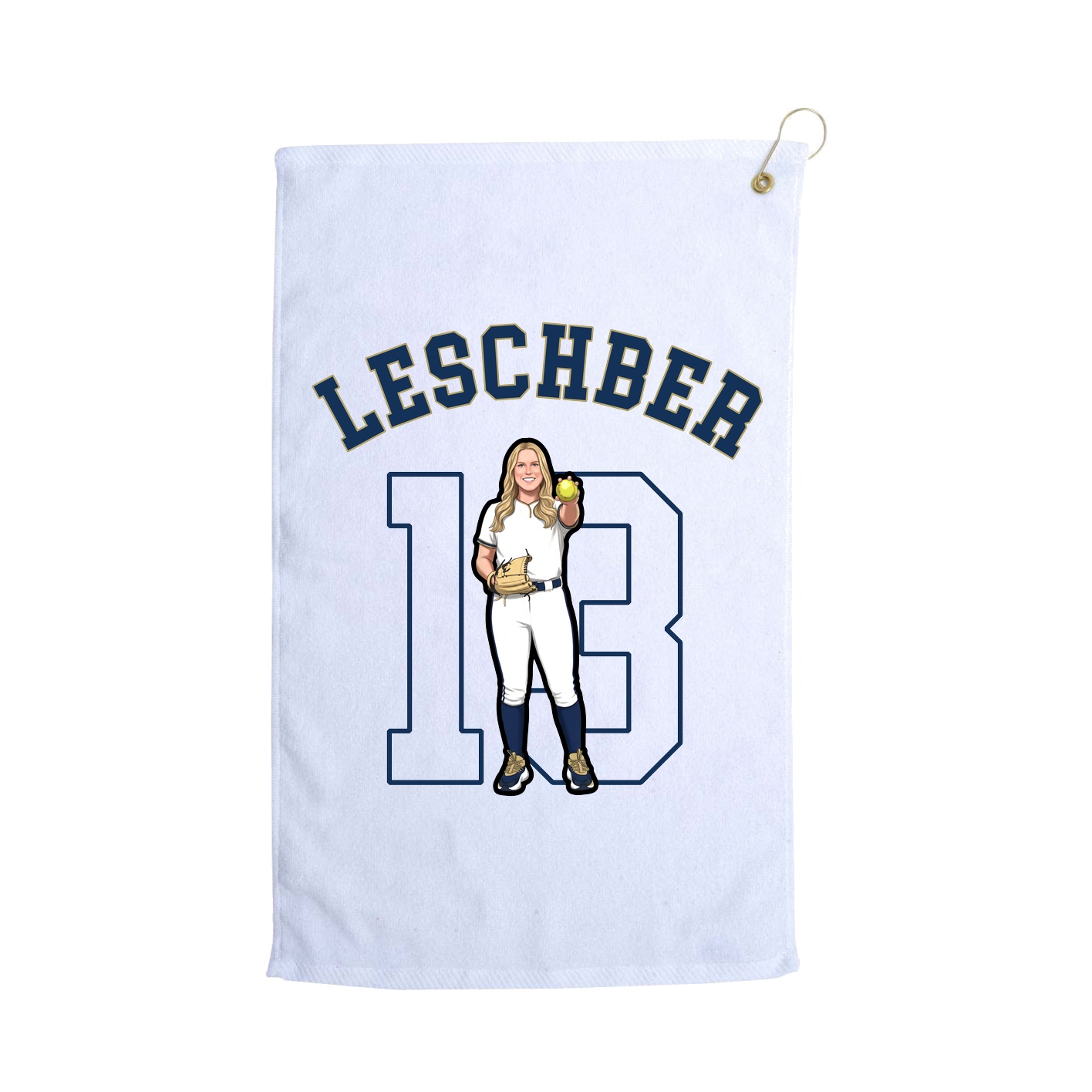 Golf Towel — Shirsey Arch in White